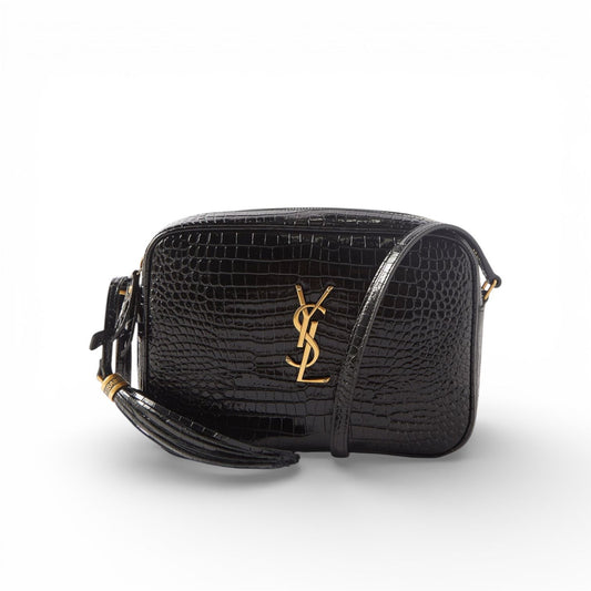 Saint Laurent Camera Bag in Vernice nera