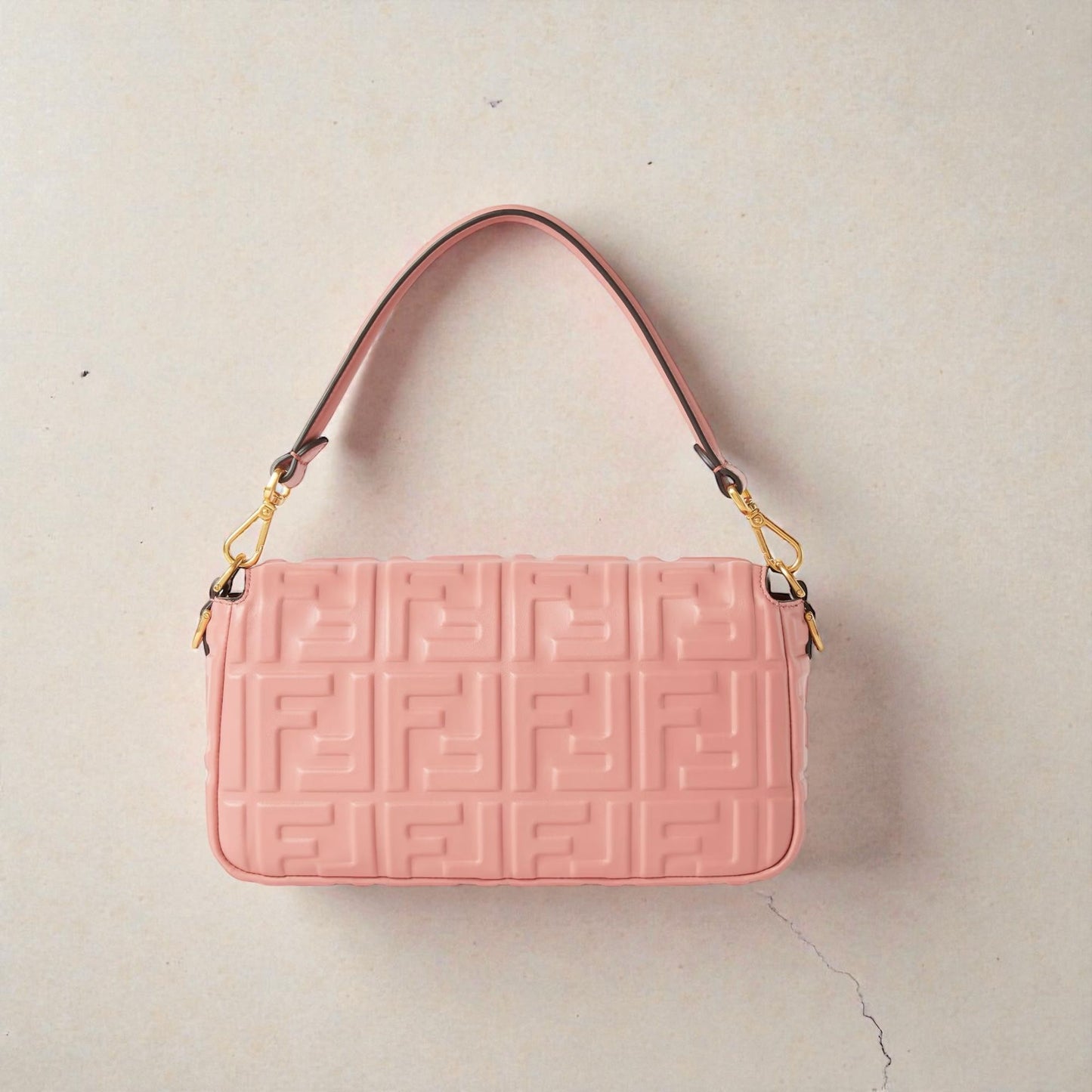 Fendi Baguette rosa pesca