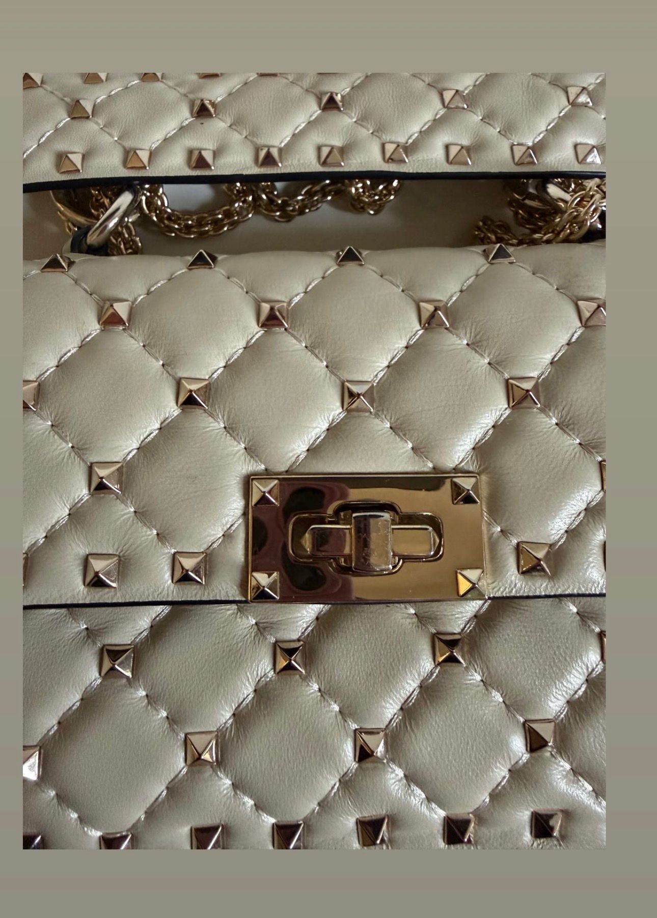 Valentino Garavani Spike in Pelle Trapuntata