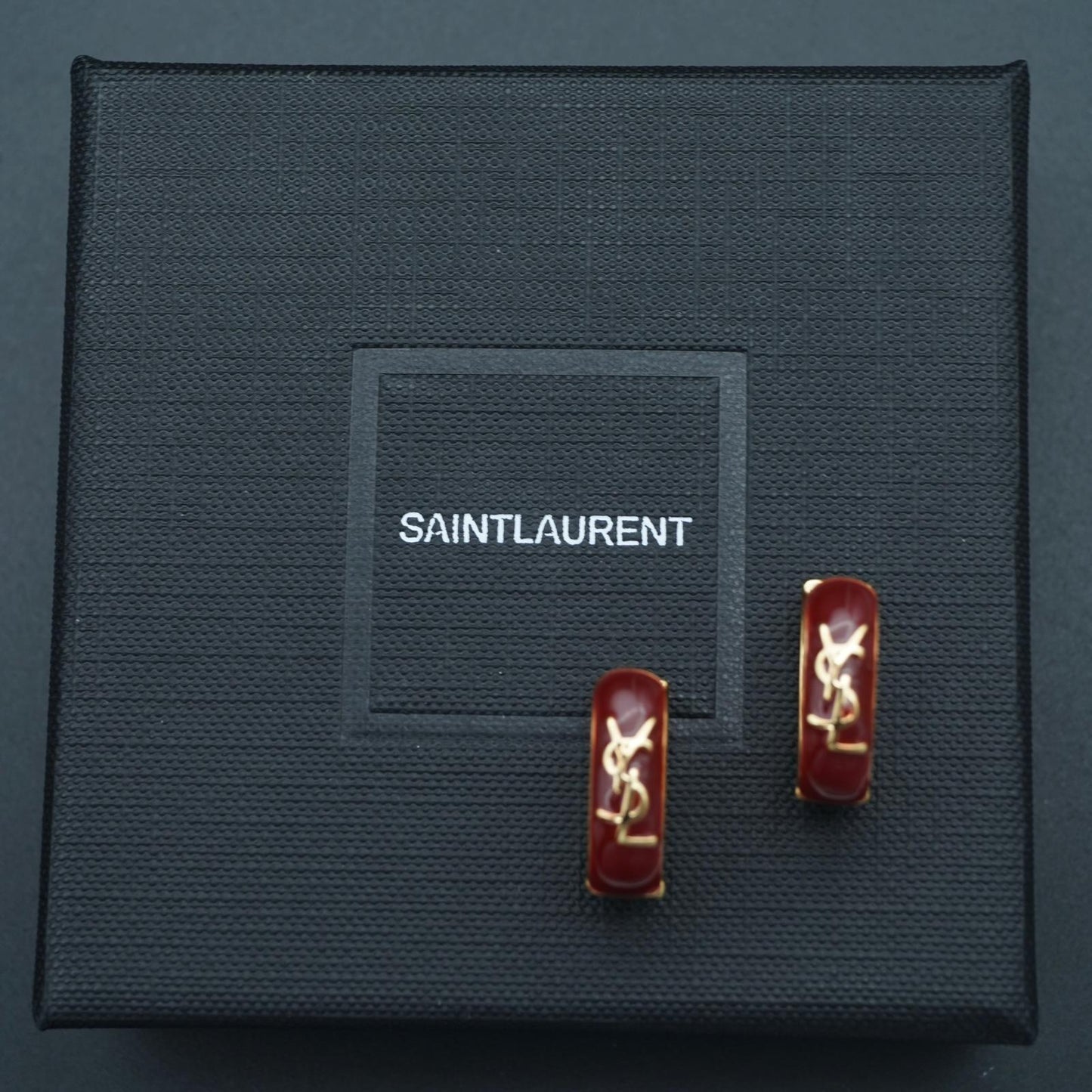 Saint Laurent orecchini con Monogramma YSL