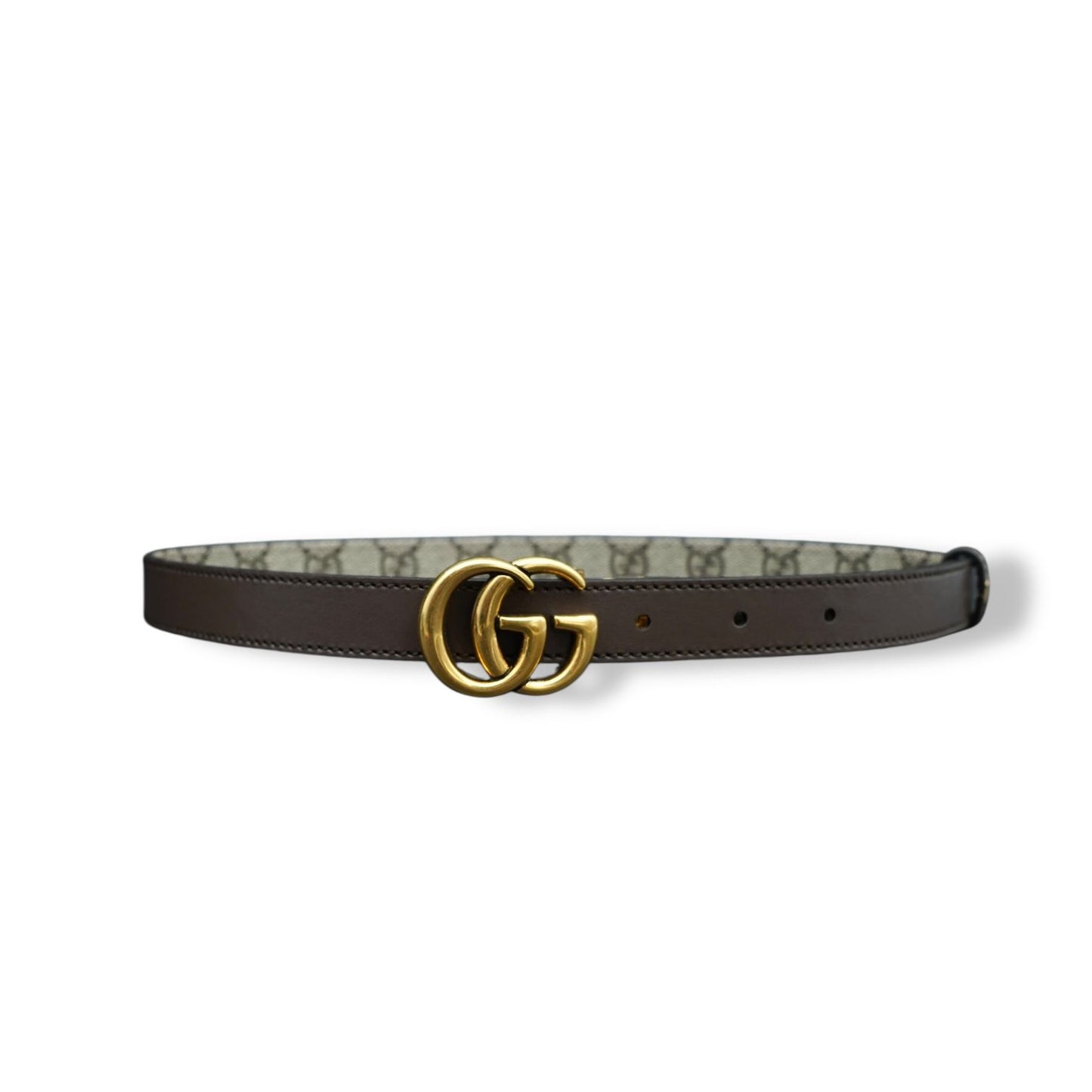Gucci Marmont Cintura Reversibile in Tessuto GG Supreme