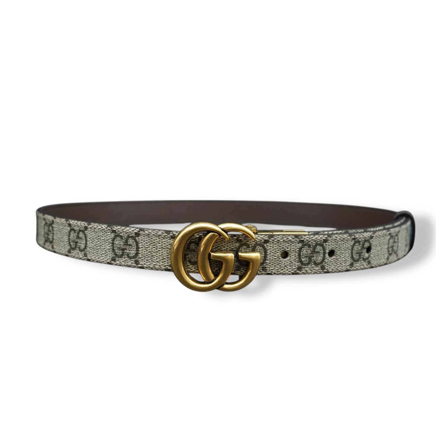 Gucci Marmont Cintura Reversibile in Tessuto GG Supreme