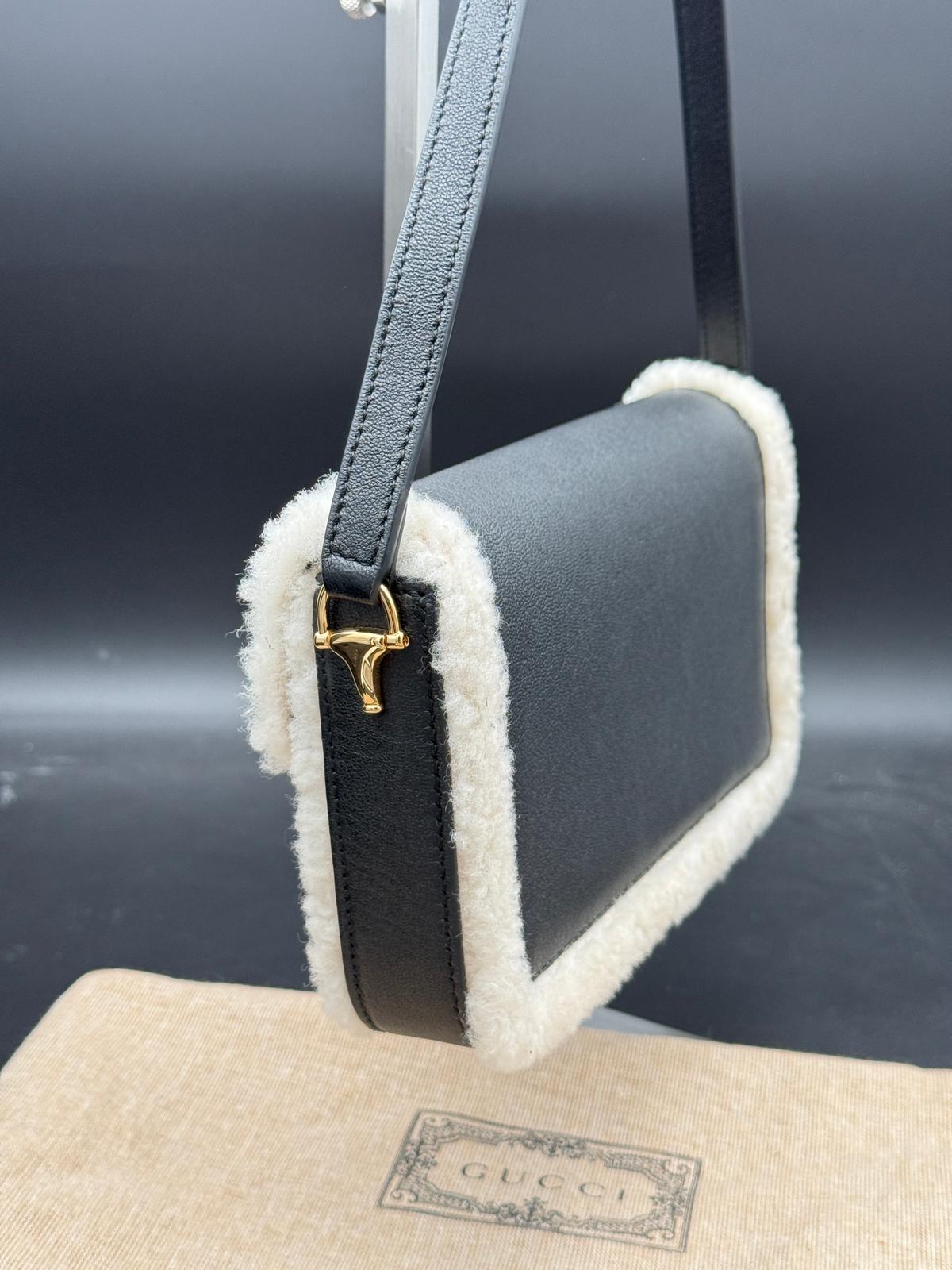 Gucci Horsebit 1955  in Pelle e Shearling