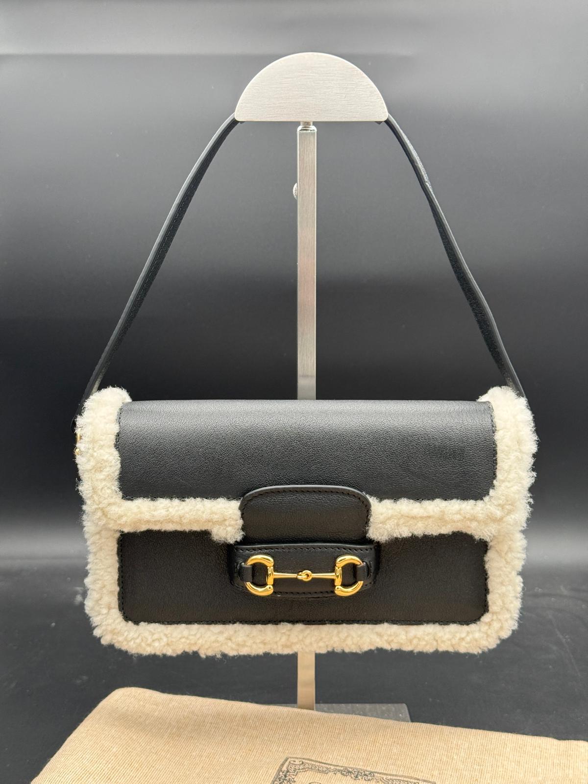 Gucci Horsebit 1955  in Pelle e Shearling