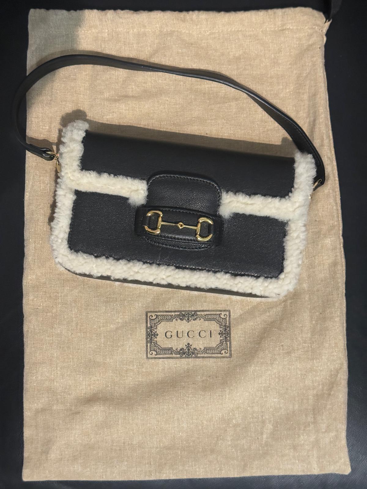 Gucci Horsebit 1955  in Pelle e Shearling