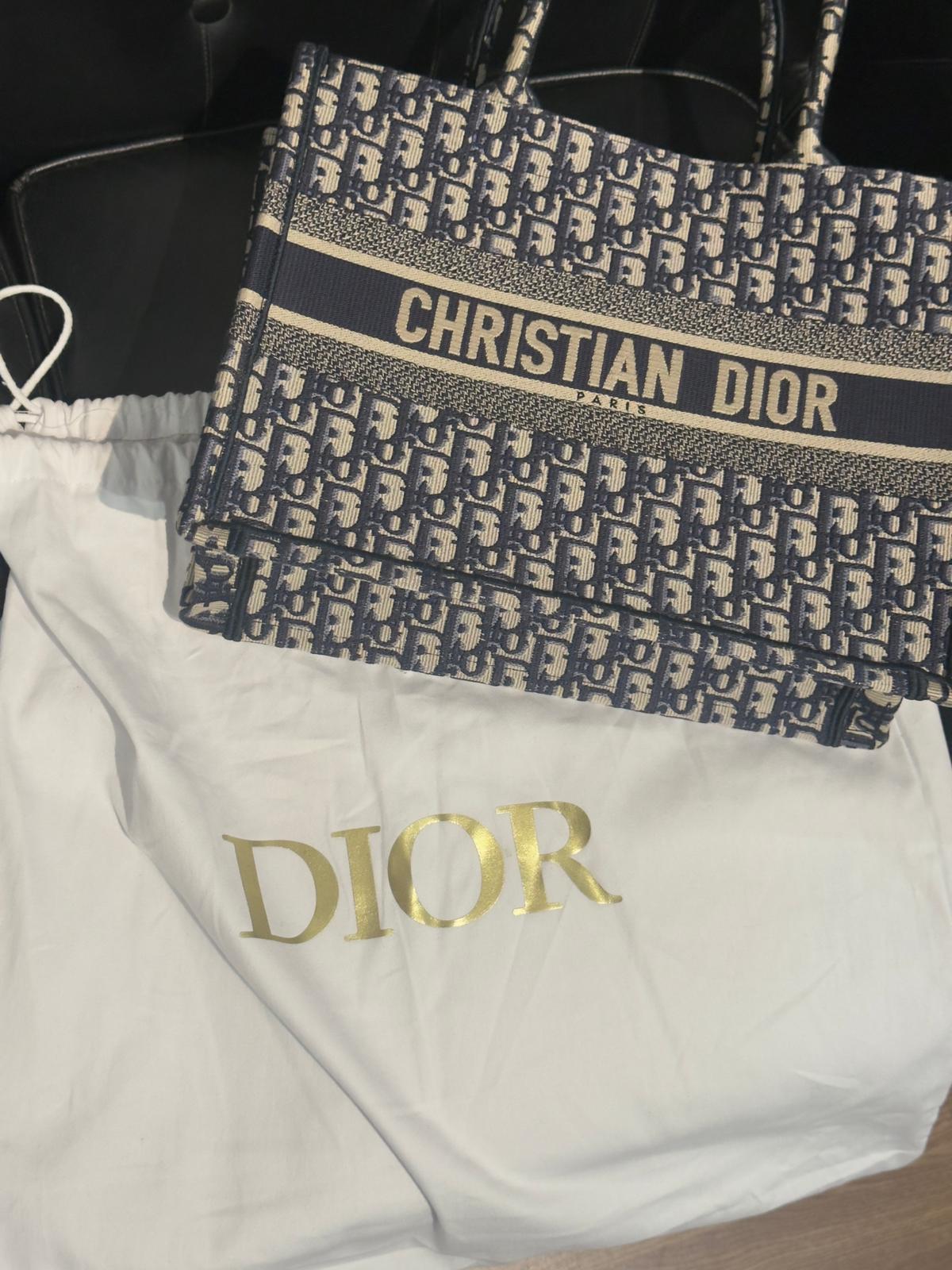 Dior Book Tote Blue Medium