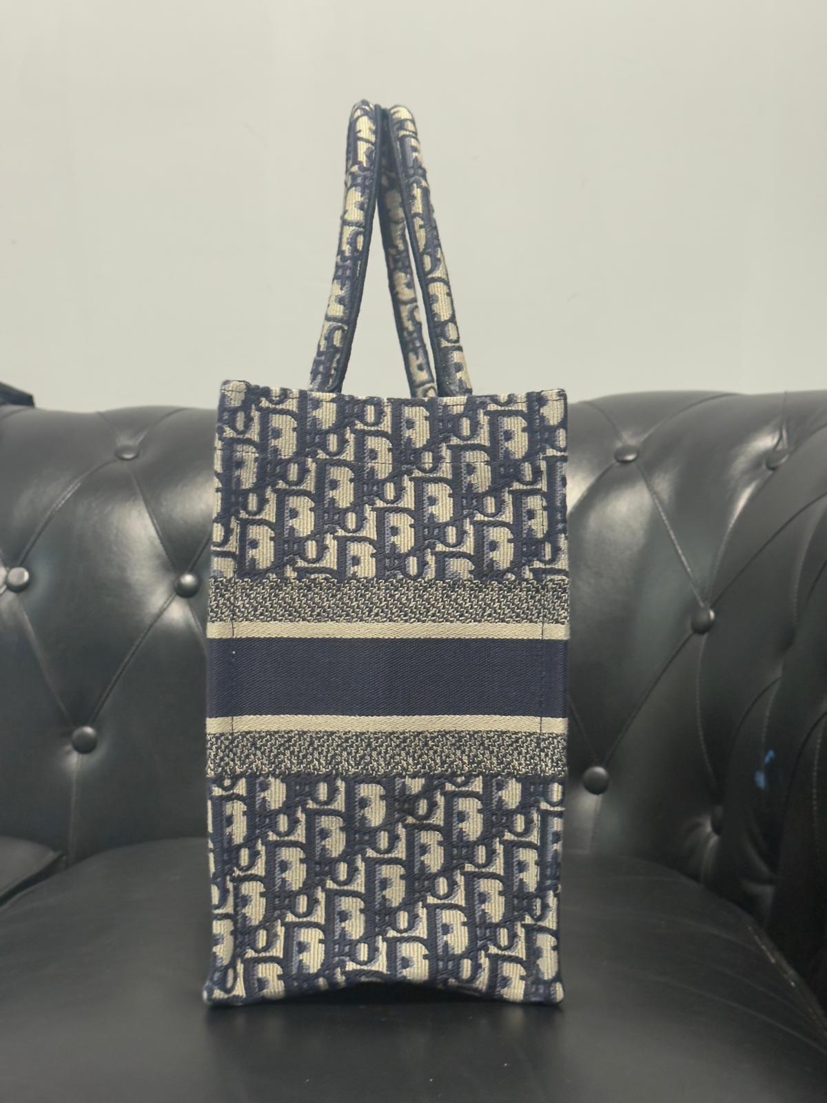 Dior Book Tote Blue Medium