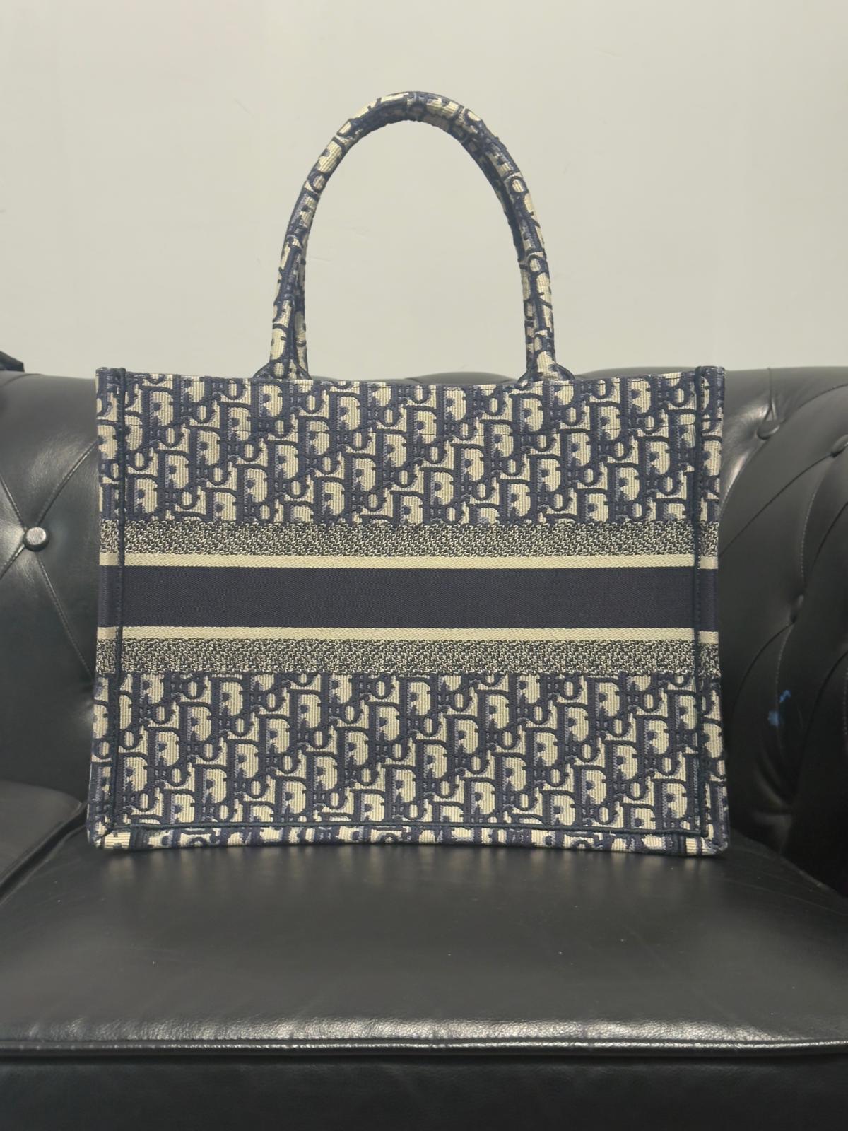 Dior Book Tote Blue Medium