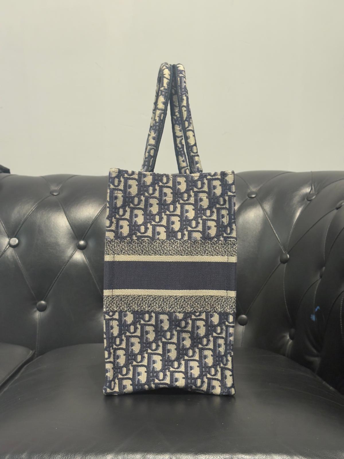 Dior Book Tote Blue Medium
