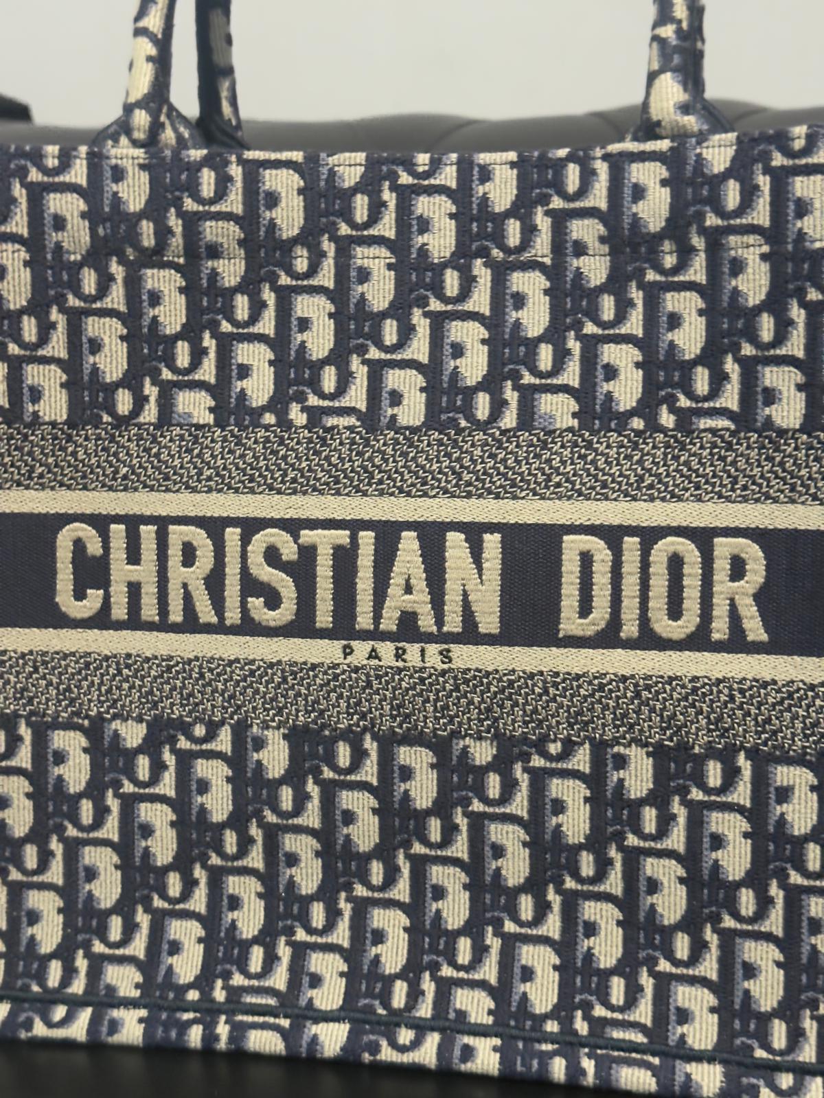 Dior Book Tote Blue Medium