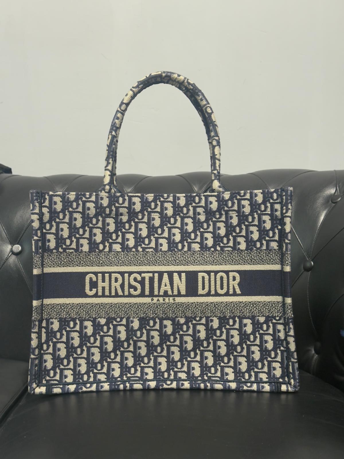 Dior Book Tote Blue Medium