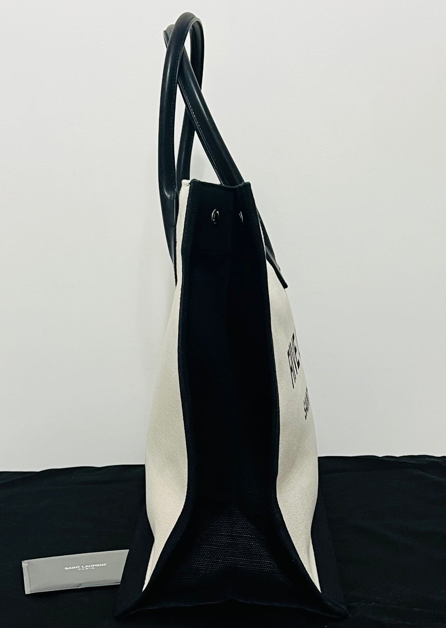 Saint Laurent Borsa Rive Gauche in Canvas e Pelle