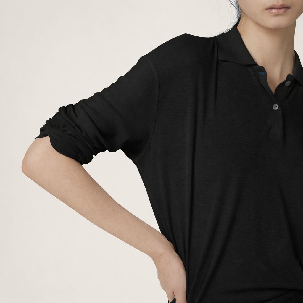 Miu Miu Polo nera trasparente