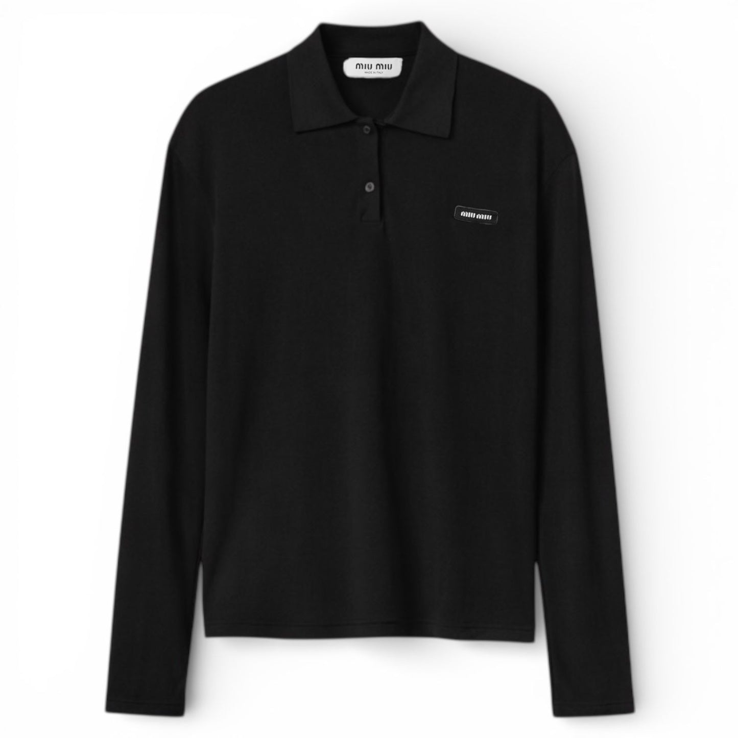 Miu Miu Polo nera trasparente