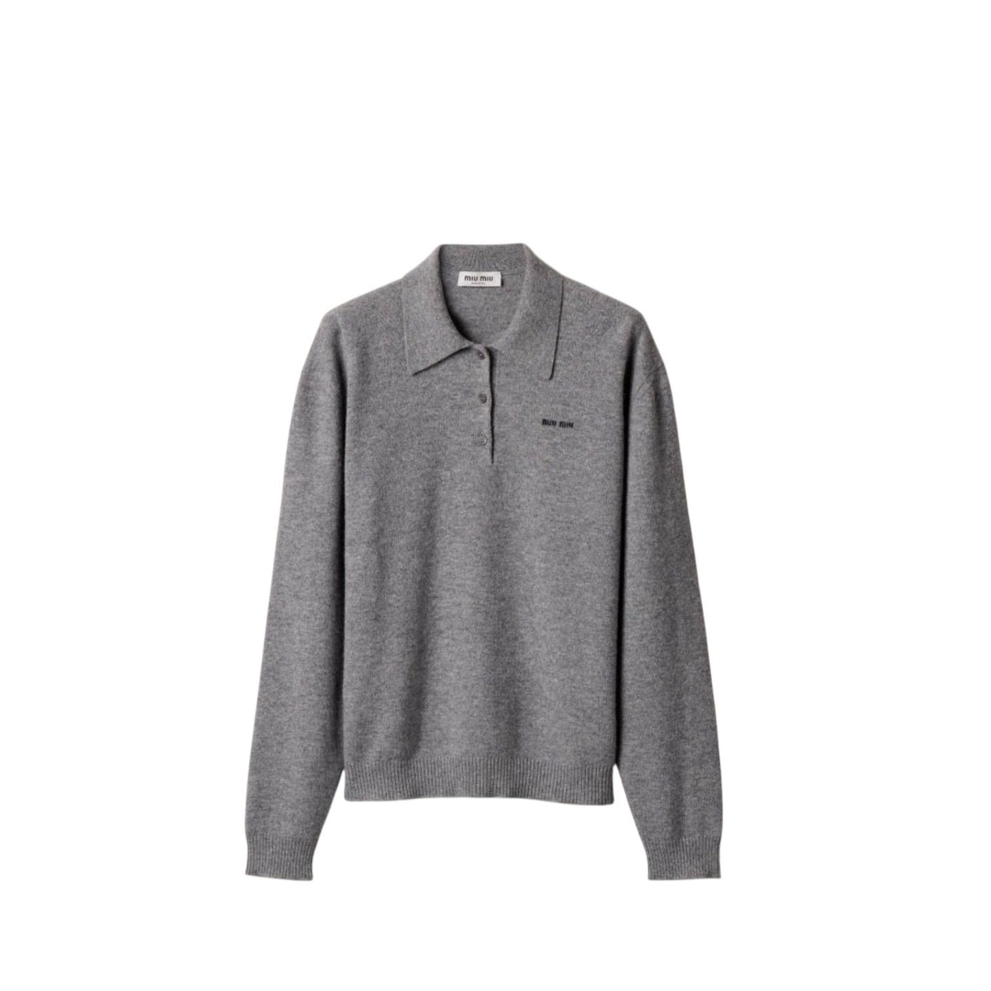 Miu Miu polo in Cashmere Grigia