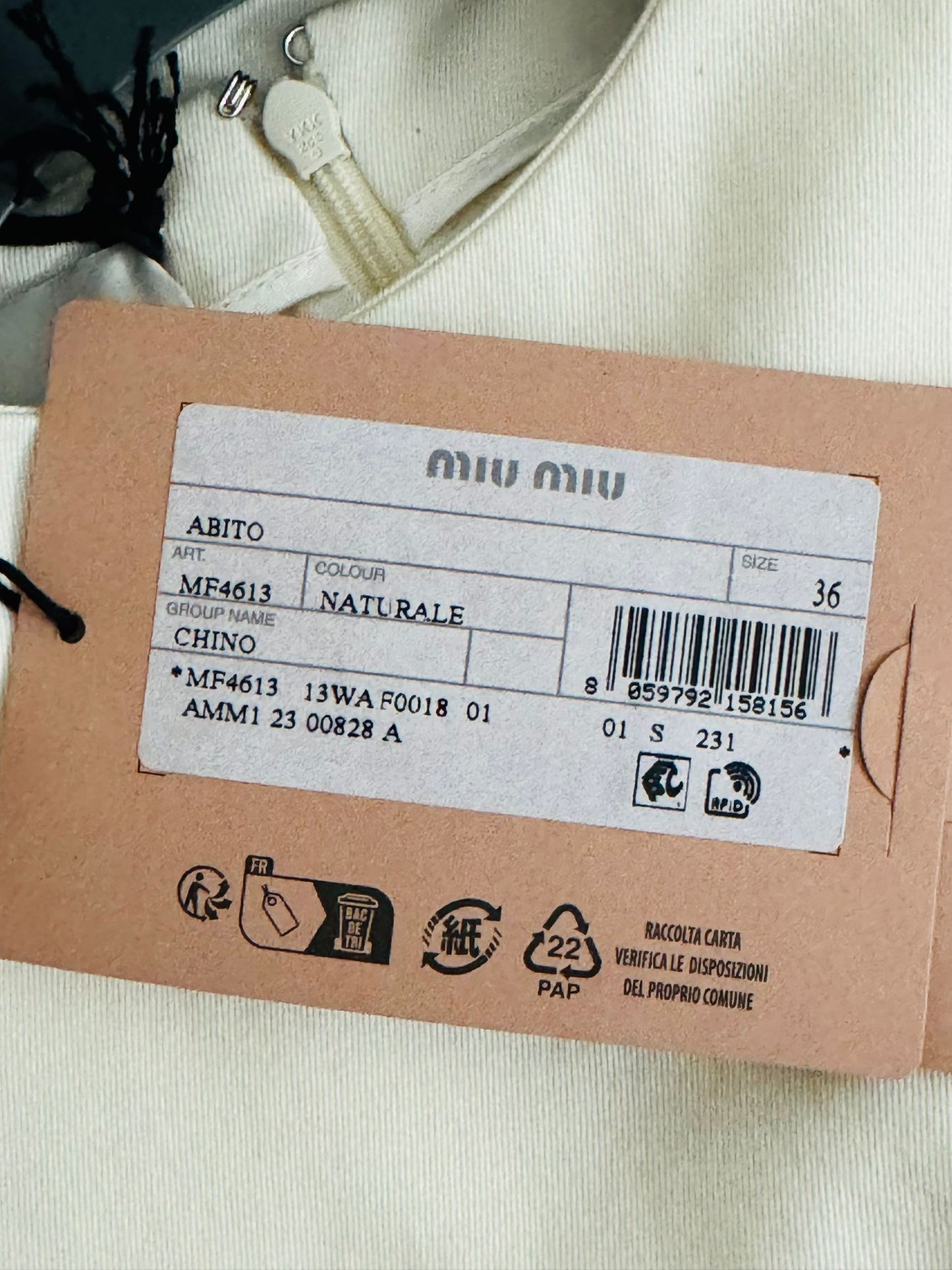 Miu Miu Abito Avorio