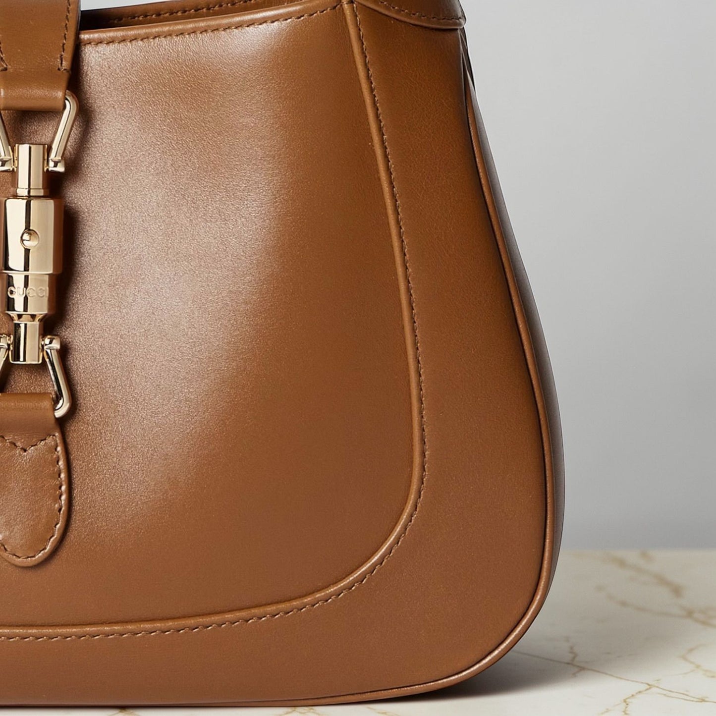 Gucci Jackie 1961 in pelle marrone