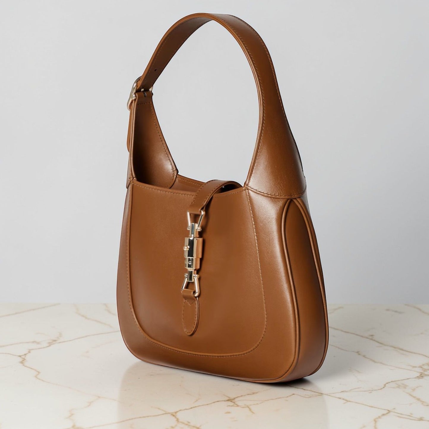 Gucci Jackie 1961 in pelle marrone