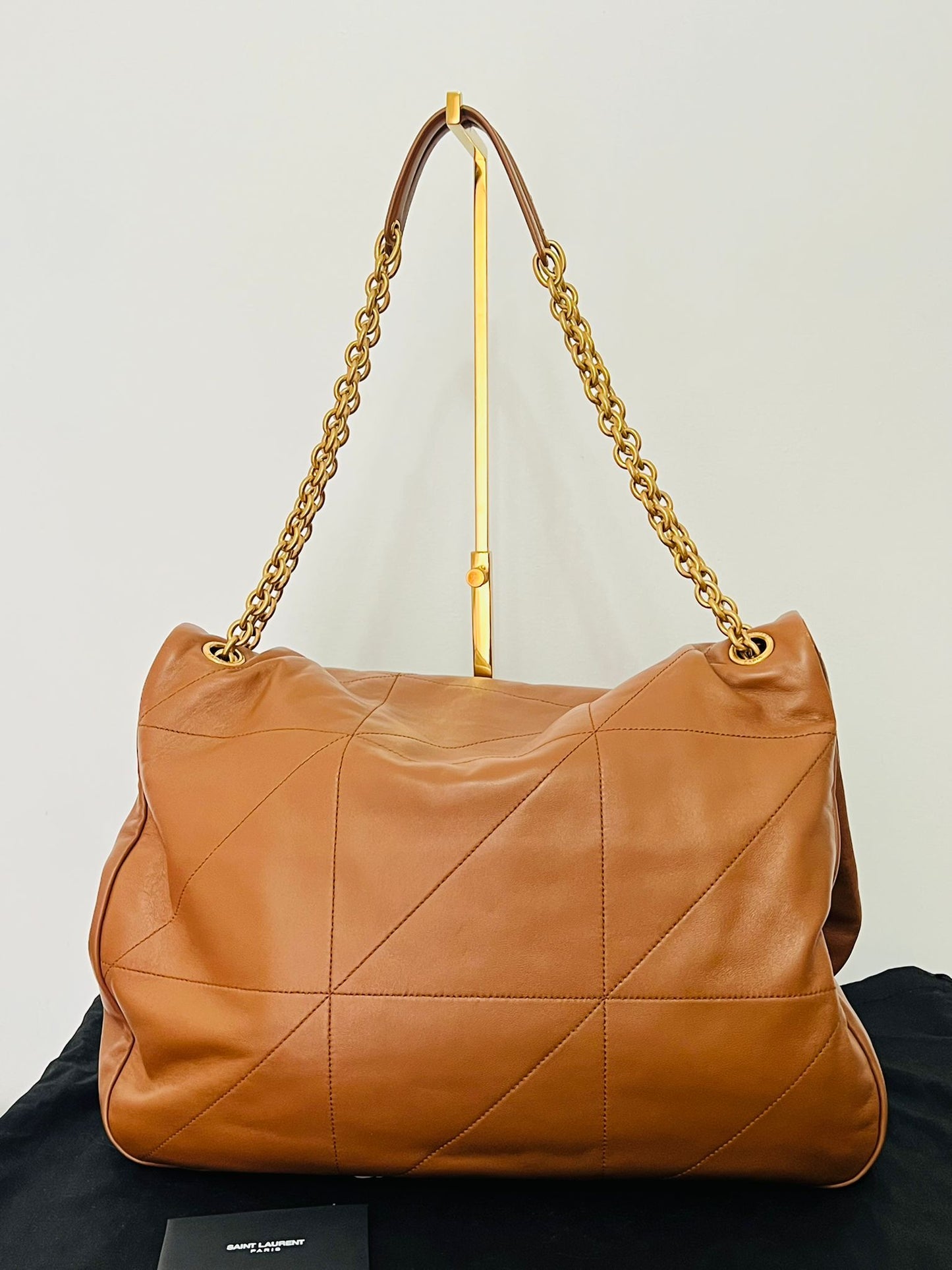 Saint Laurent Large Jamie 4.3 in pelle di agnello marrone