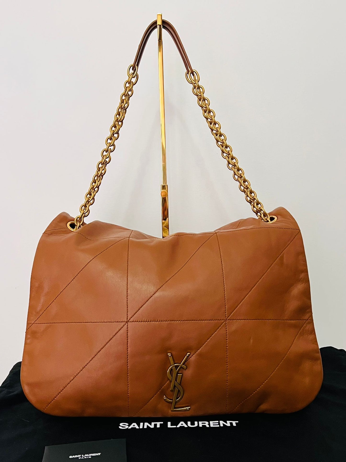 Saint Laurent Large Jamie 4.3 in pelle di agnello marrone