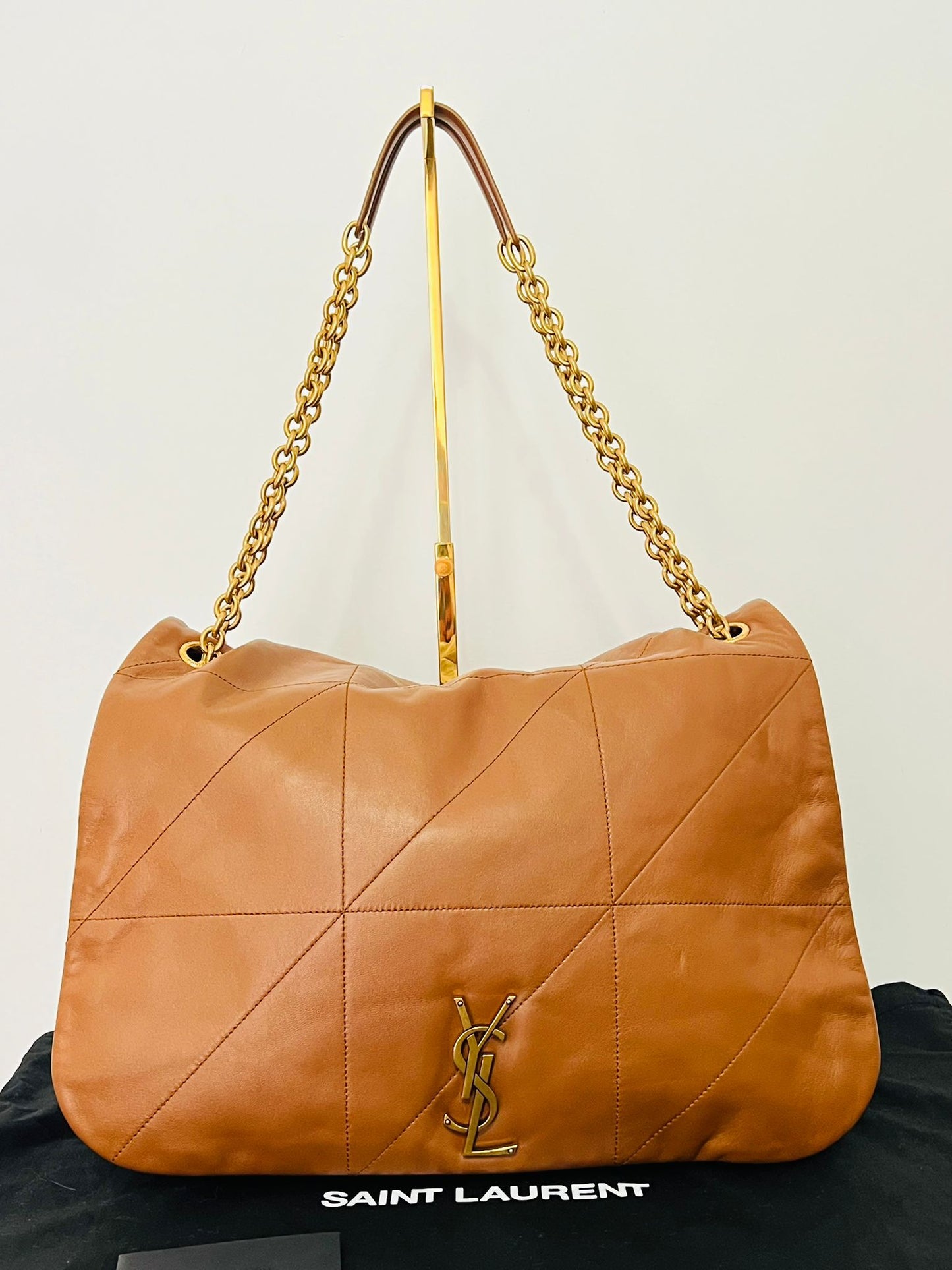 Saint Laurent Large Jamie 4.3 in pelle di agnello marrone