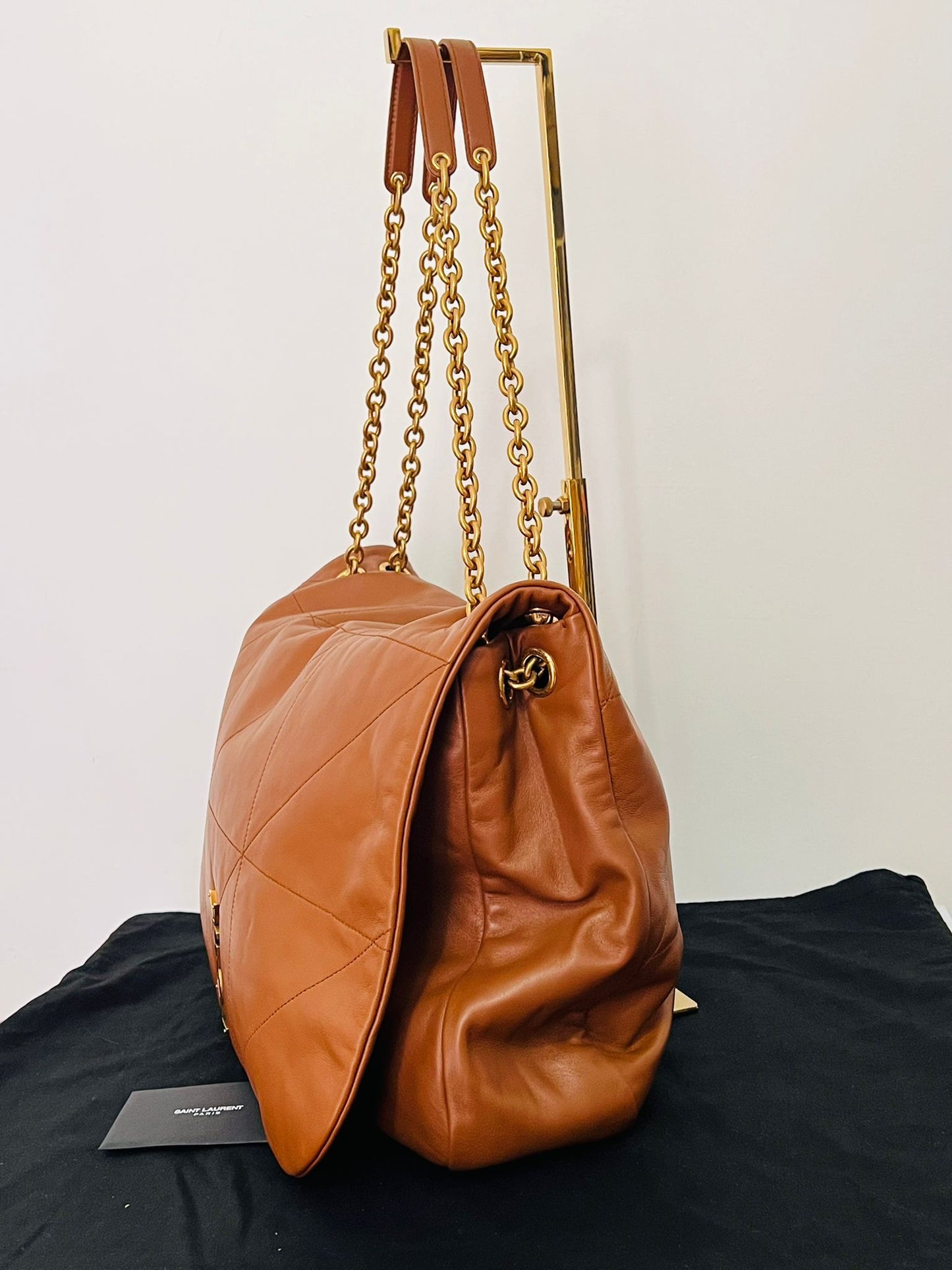 Saint Laurent Large Jamie 4.3 in pelle di agnello marrone