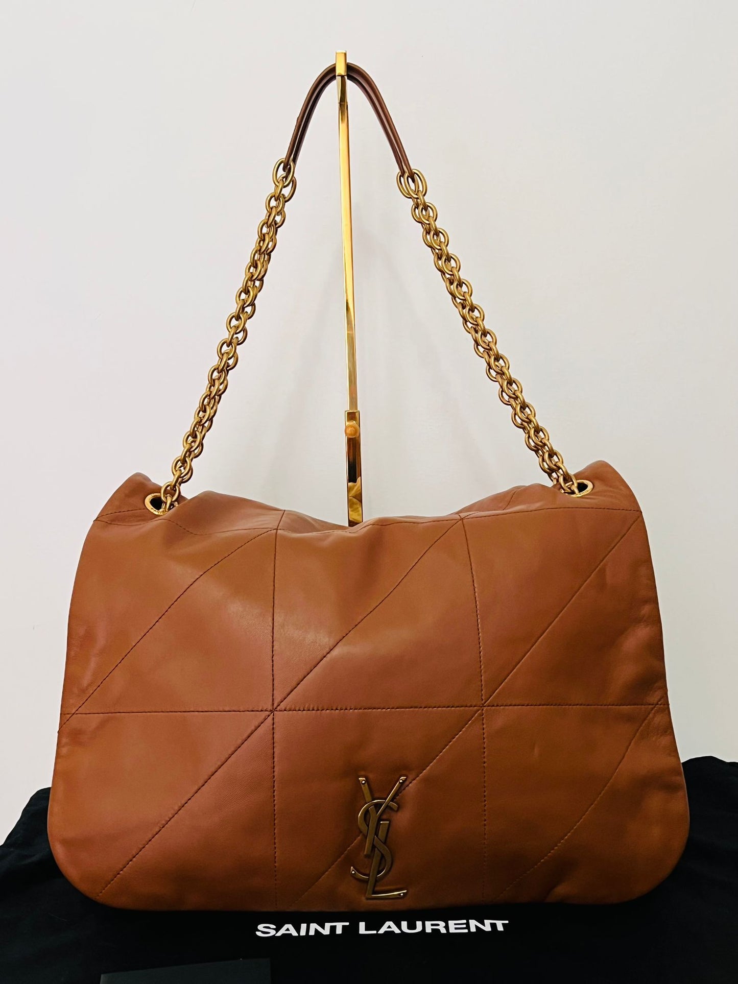 Saint Laurent Large Jamie 4.3 in pelle di agnello marrone