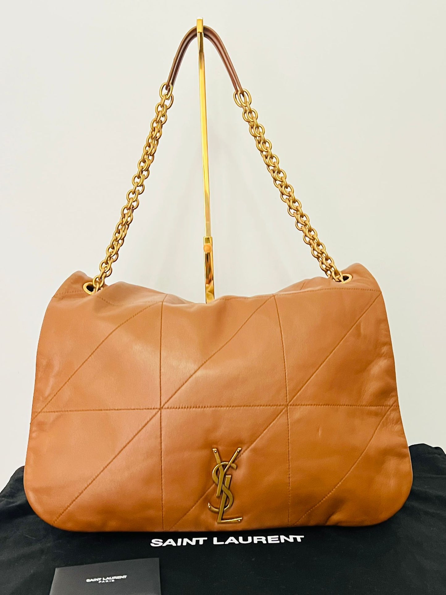 Saint Laurent Large Jamie 4.3 in pelle di agnello marrone