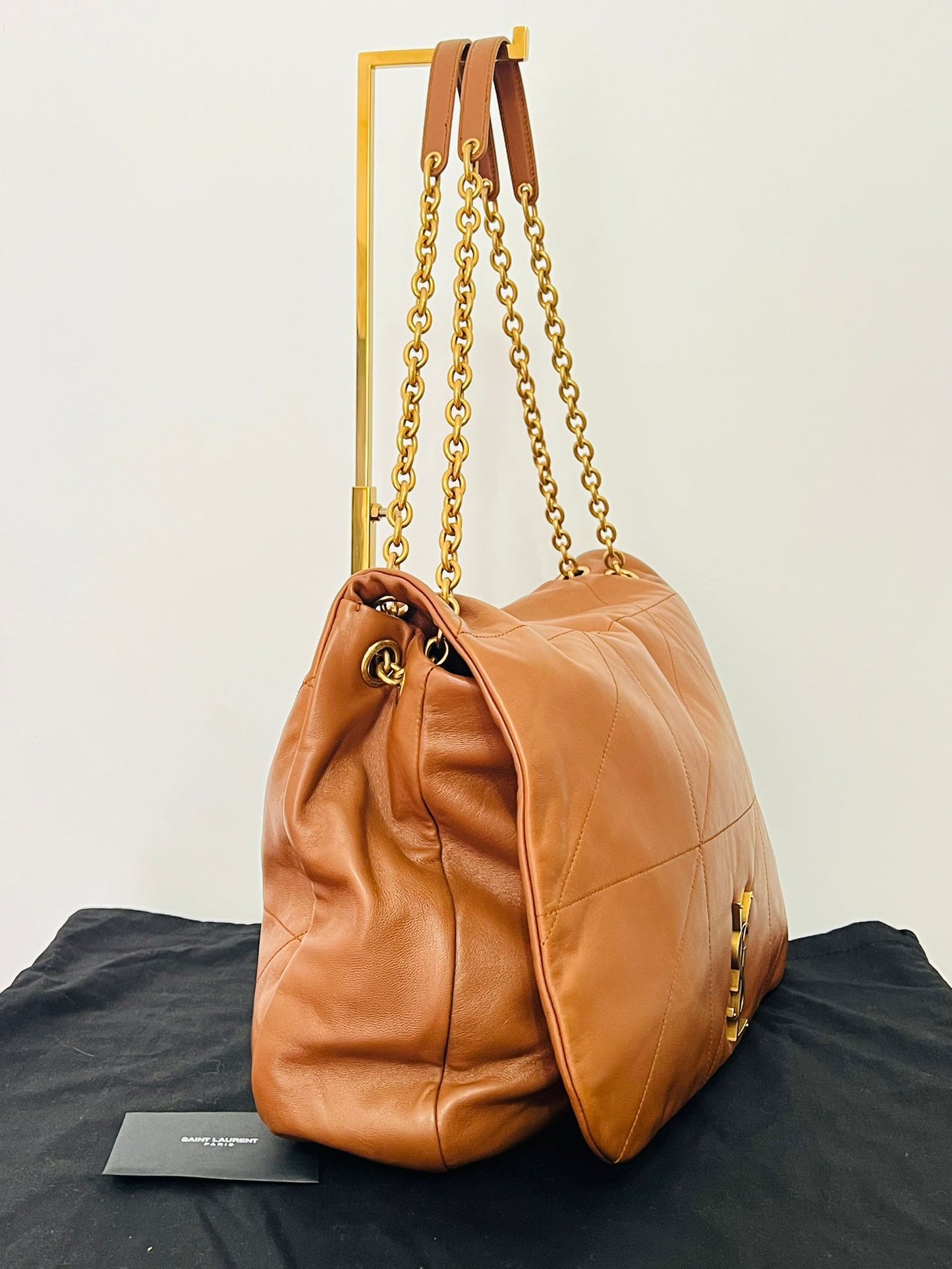 Saint Laurent Large Jamie 4.3 in pelle di agnello marrone