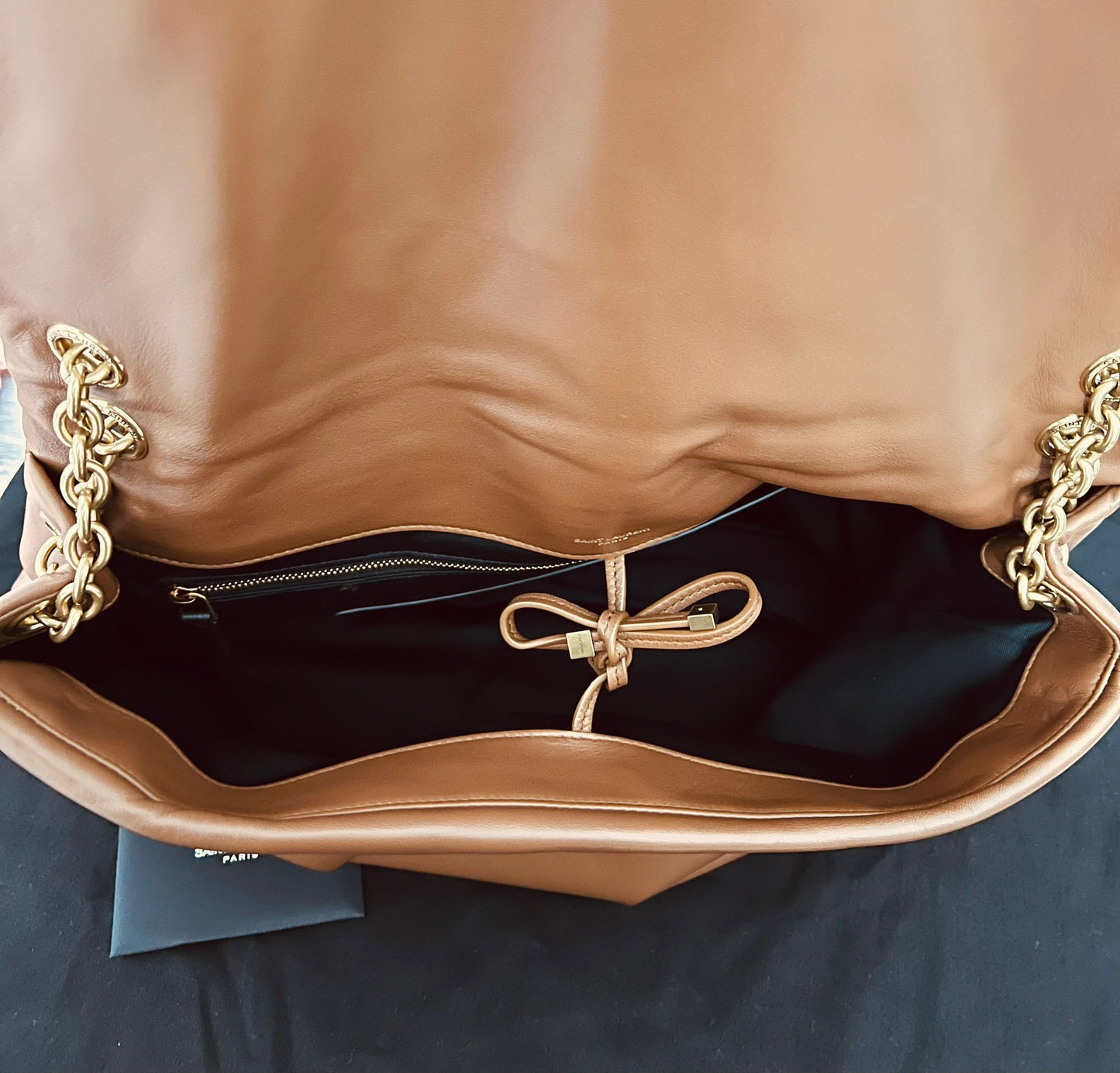 Saint Laurent Large Jamie 4.3 in pelle di agnello marrone