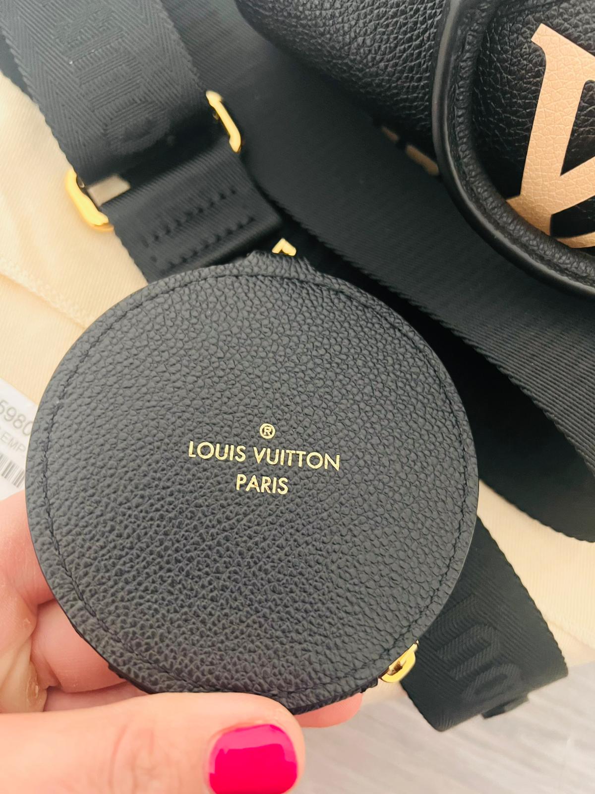 Louis Vuitton Papillon BB Monogram Empreinte nero / beige