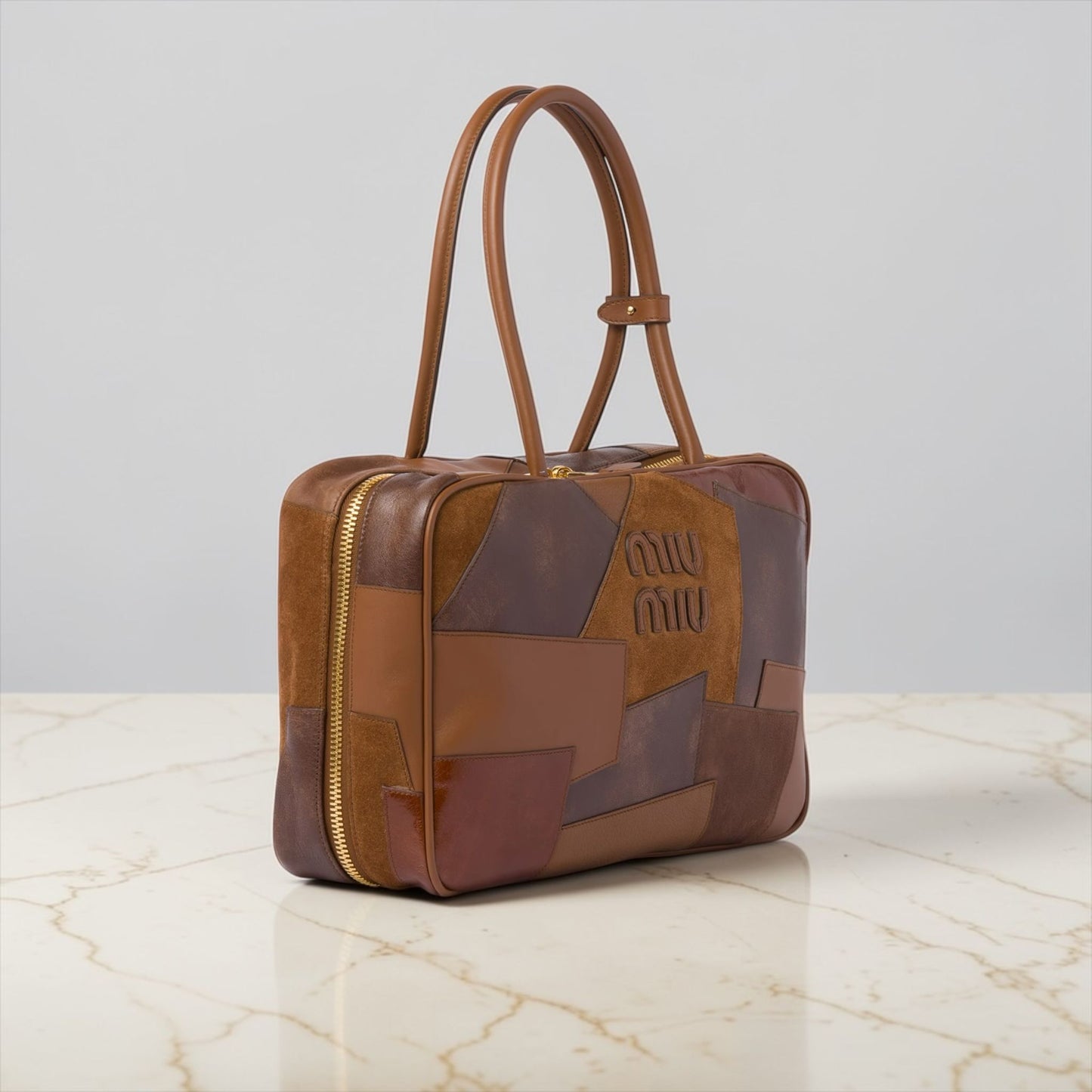 Miu Miu beau in suede patchwork