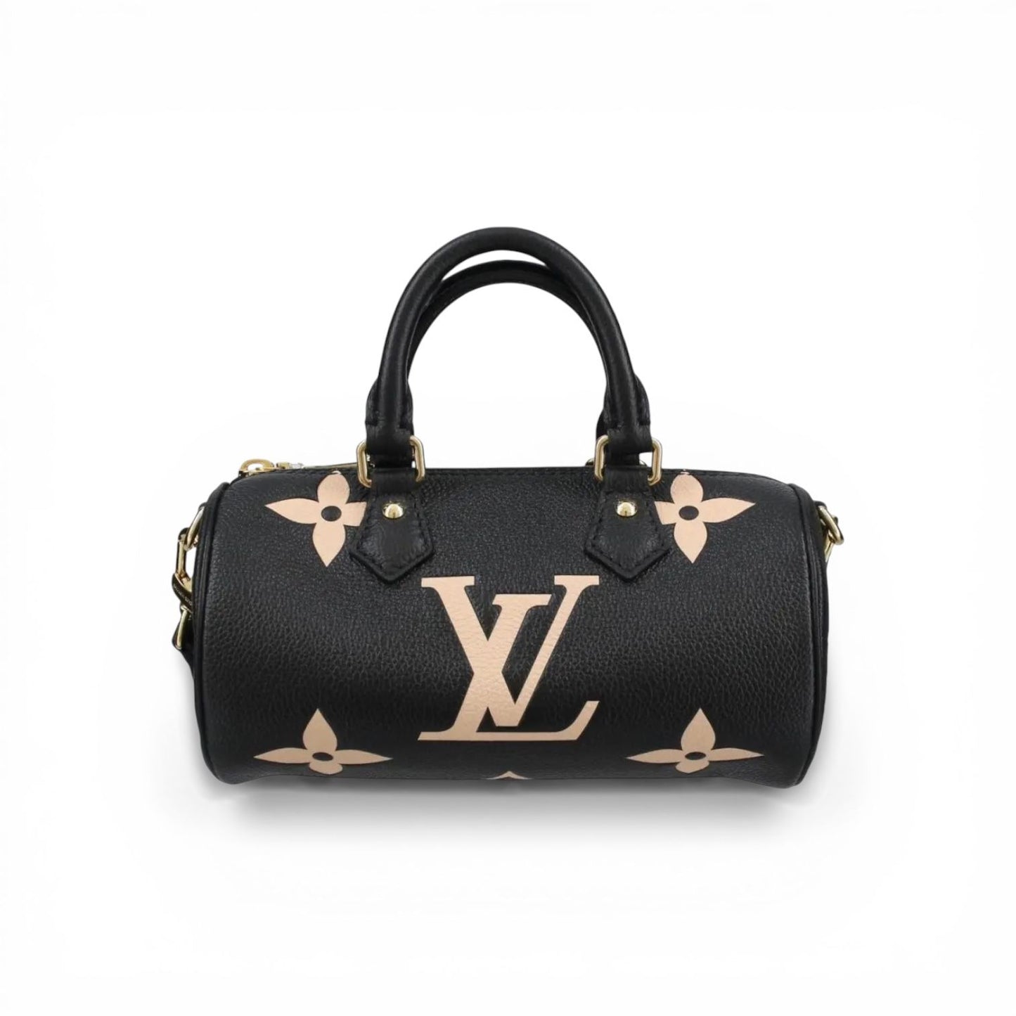 Louis Vuitton Papillon BB Monogram Empreinte nero / beige