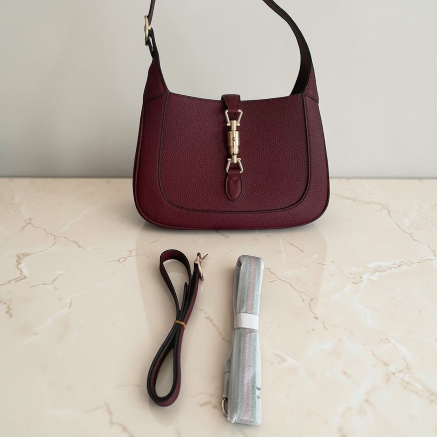 Borsa Gucci 1961 Small in pelle burgundy