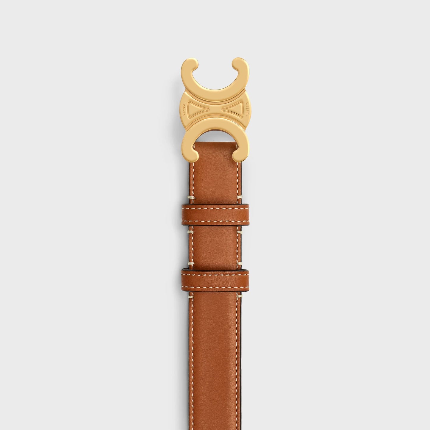 Celine Cintura Triomphe 25mm Cuoio