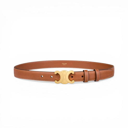 Celine Cintura Triomphe 25mm Cuoio