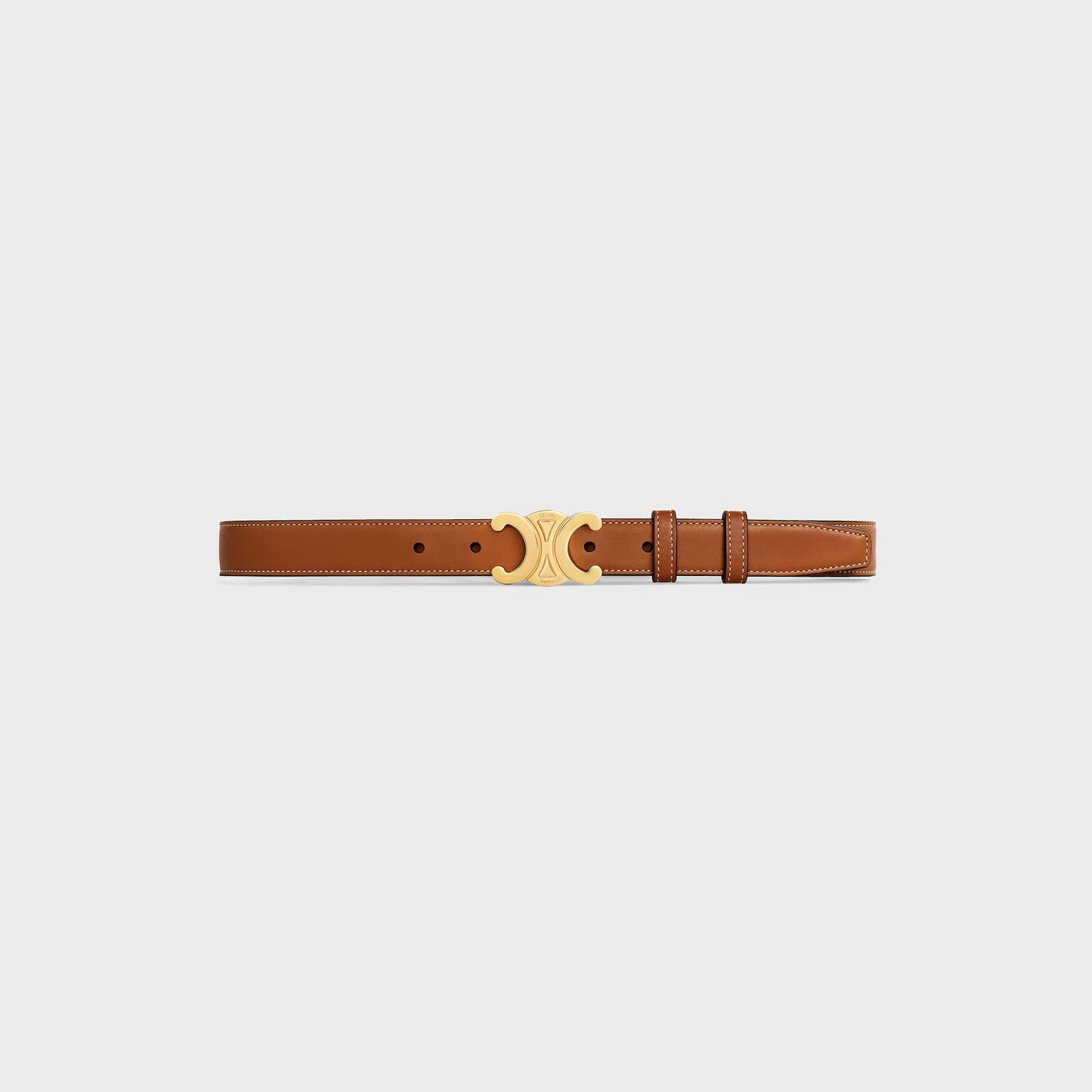 Celine Cintura Triomphe 25mm Cuoio