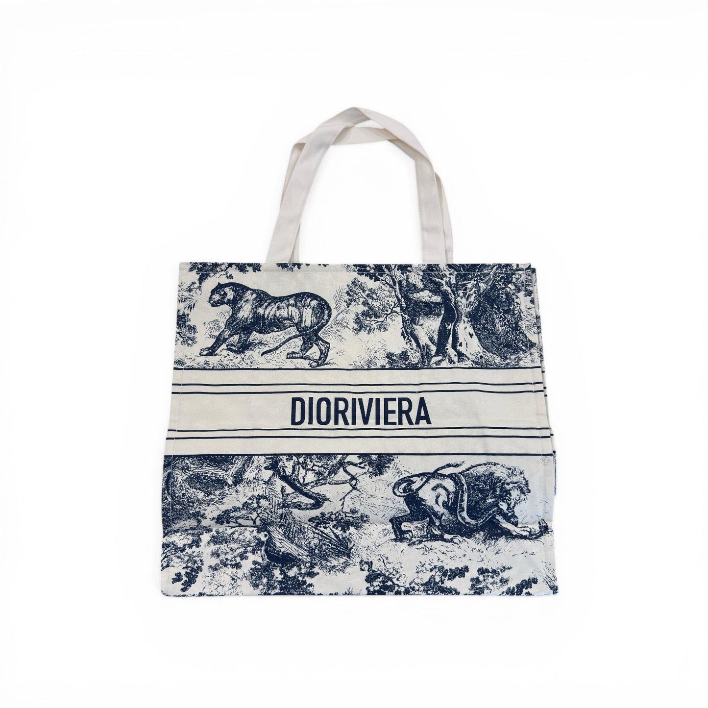 Dioriviera white and red tote bag 