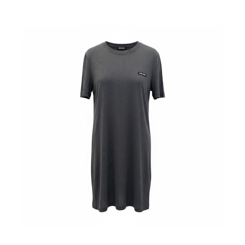 Miu Miu Abito in Cotone Grigio