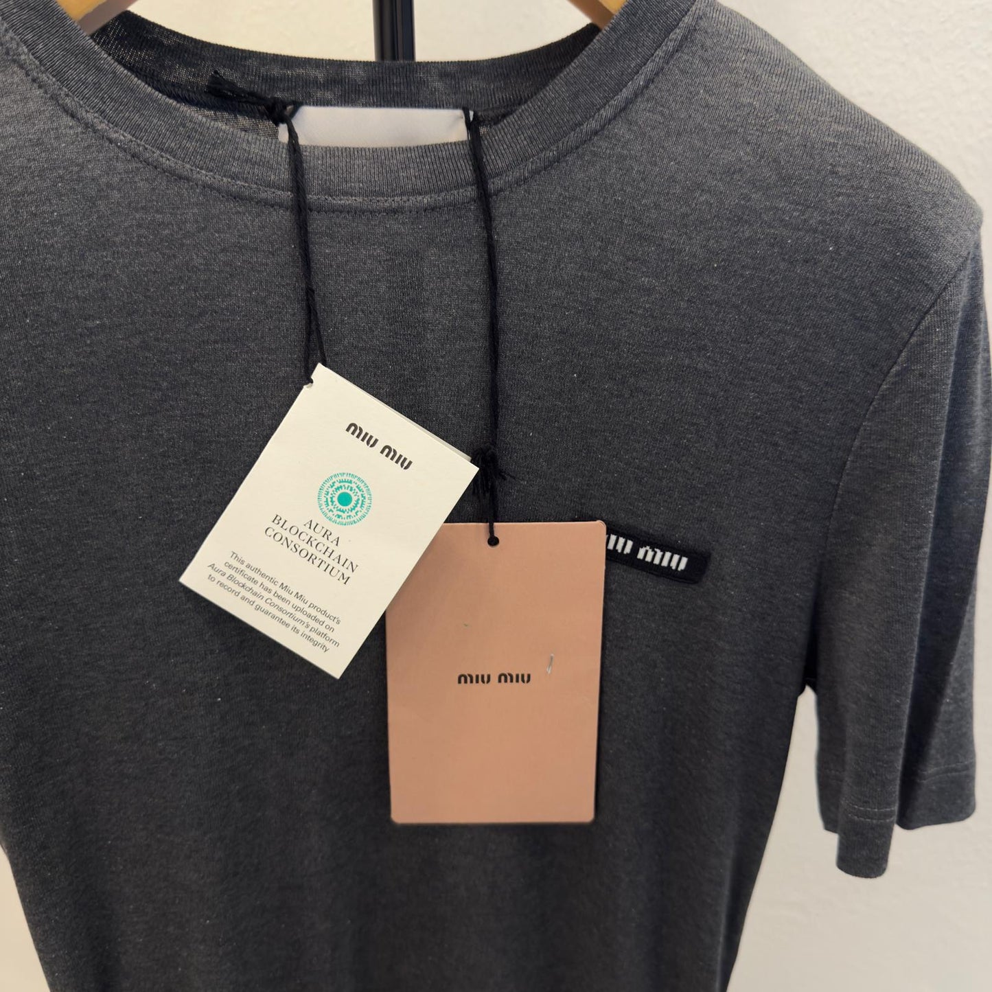Miu Miu Abito in Cotone Grigio