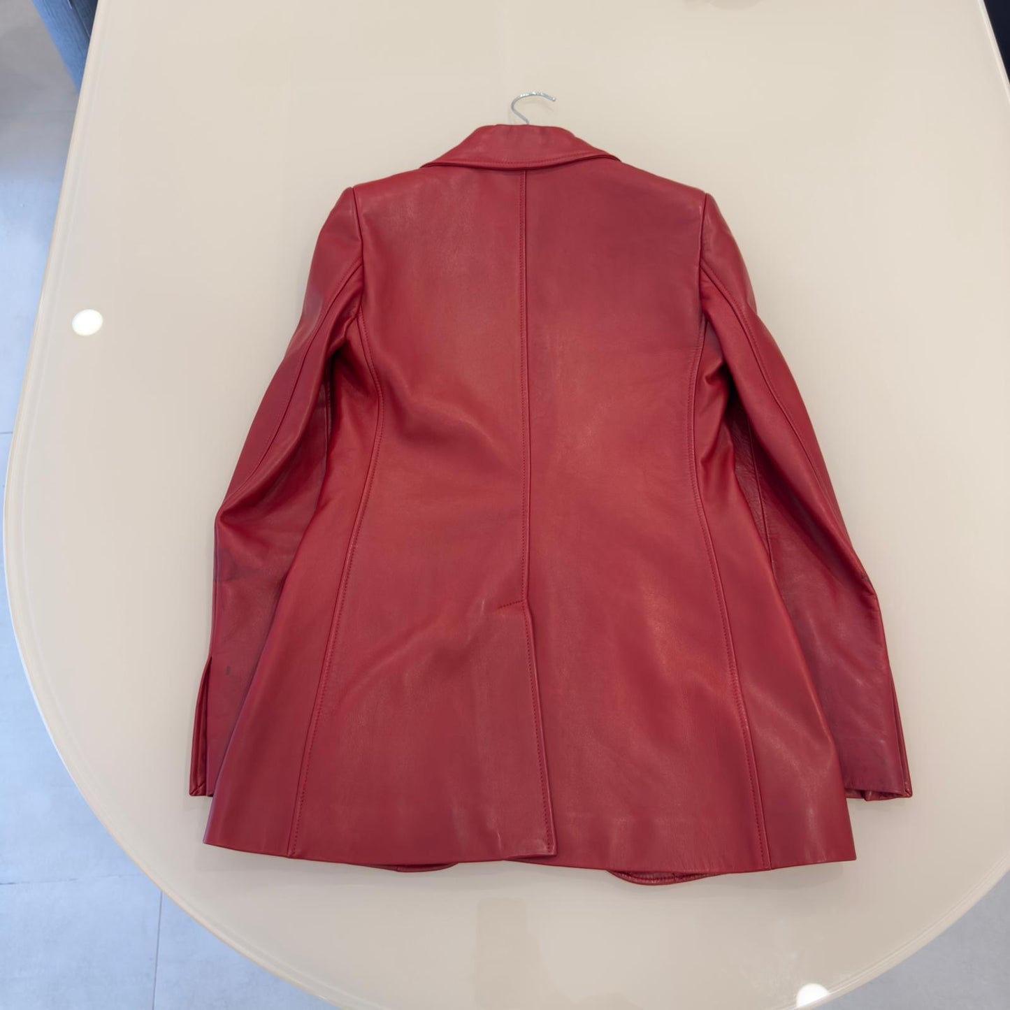 Gucci Giacca in Pelle Bordeaux