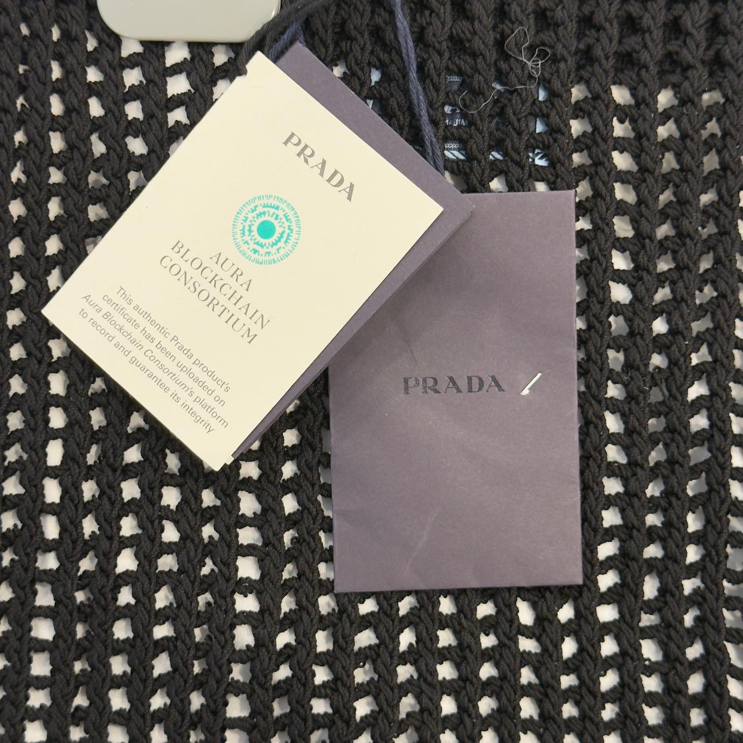 Prada gonna traforata nera