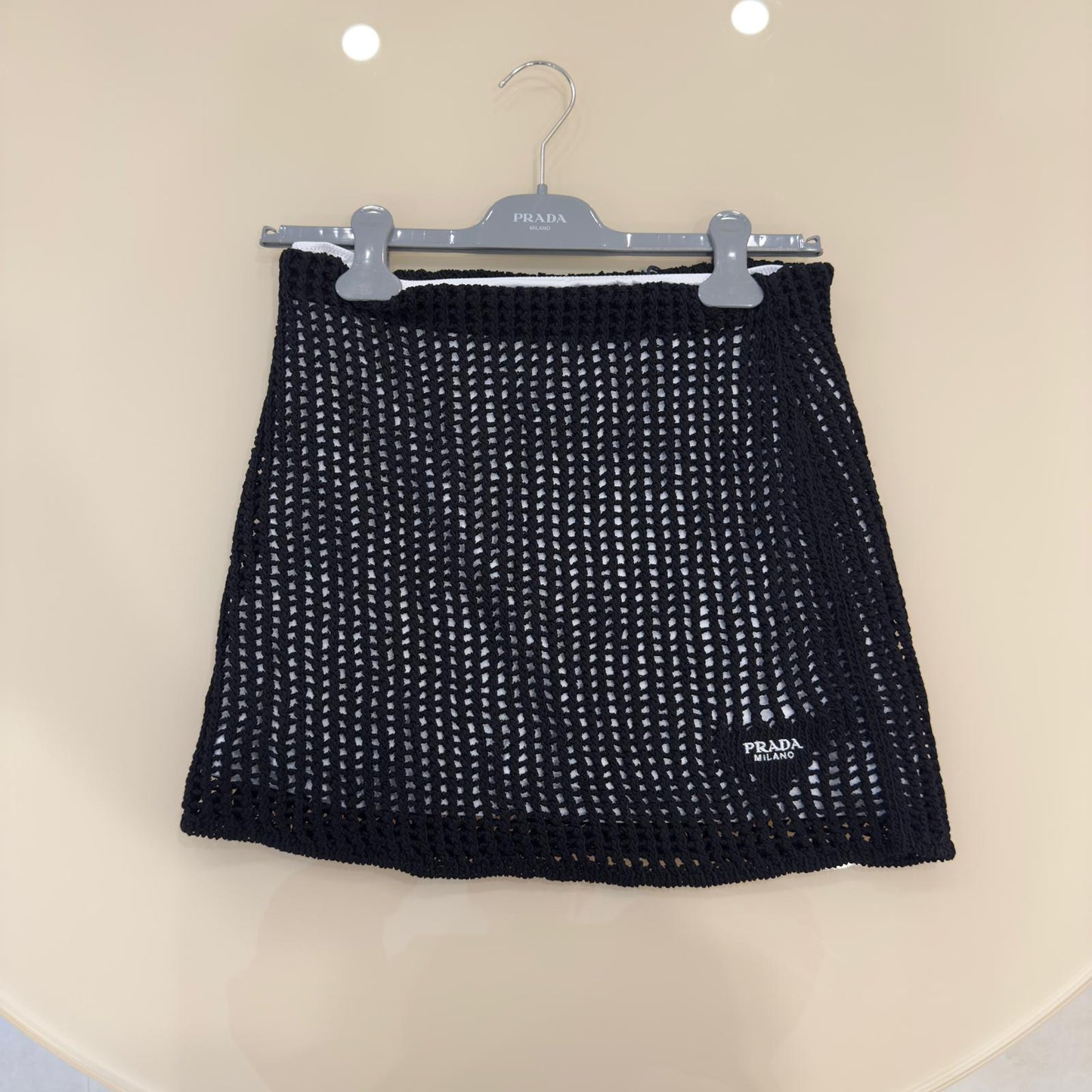 Prada gonna traforata nera