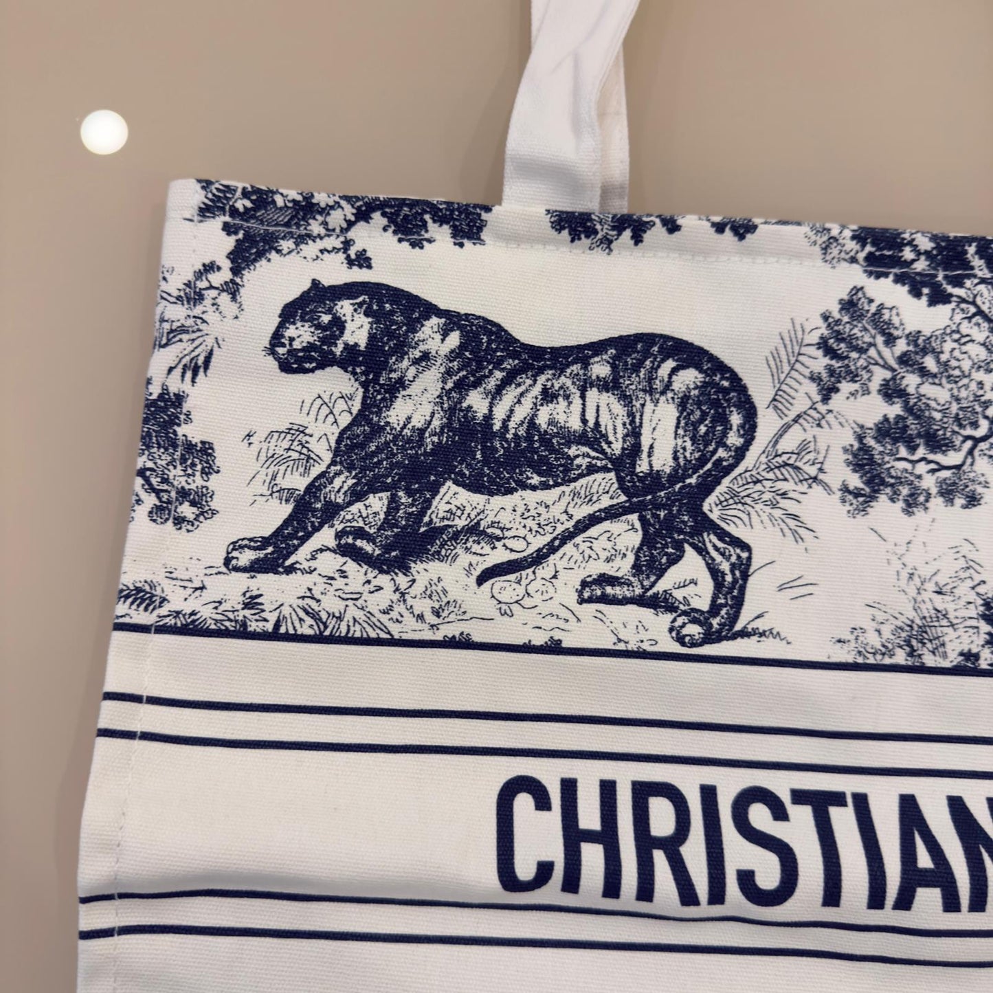 Dioriviera white and red tote bag 