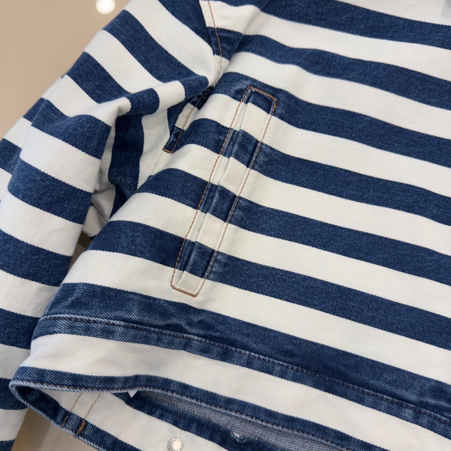Prada giacca cropped a righe
