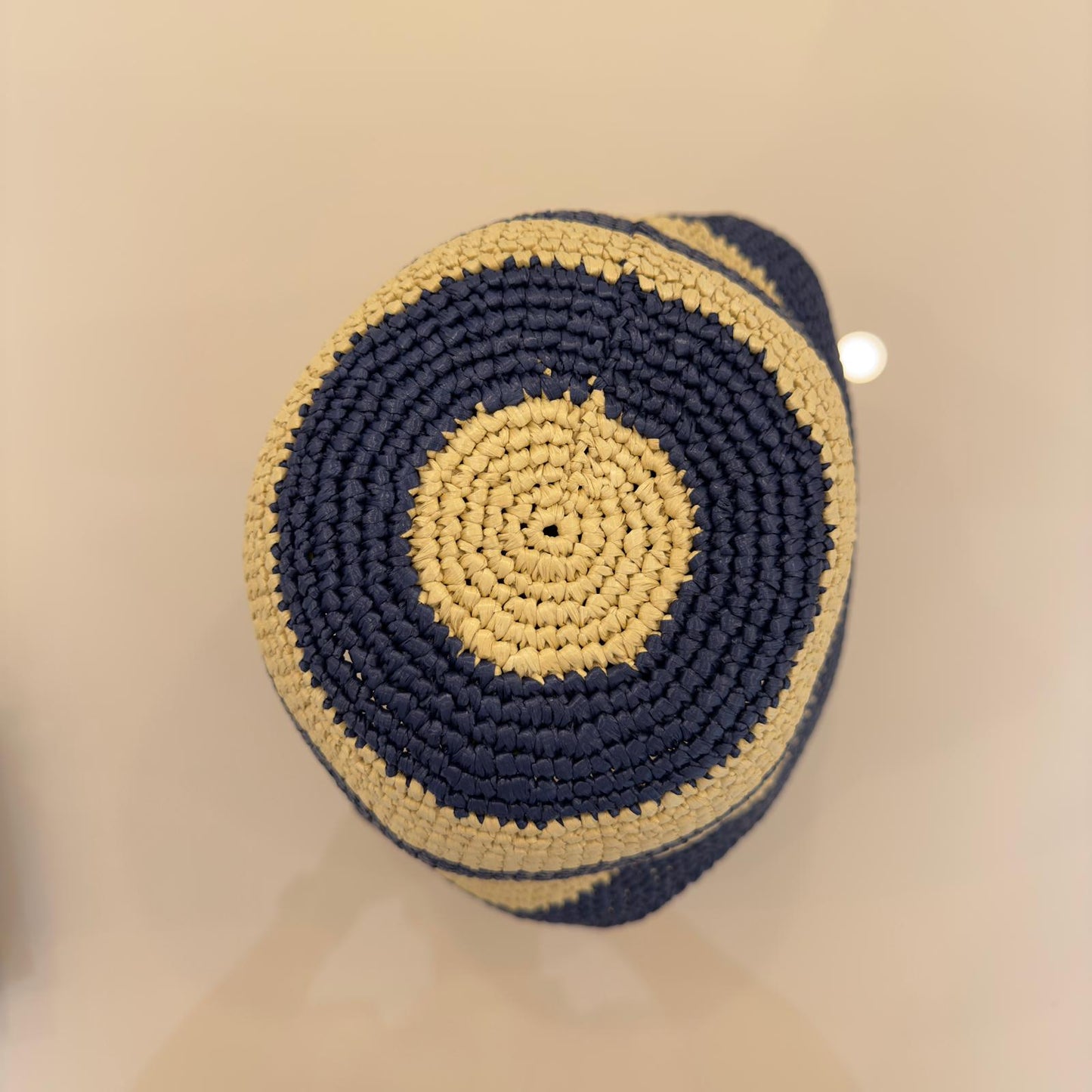 Miu Miu Cappello Bucket all'Uncinetto a Righe