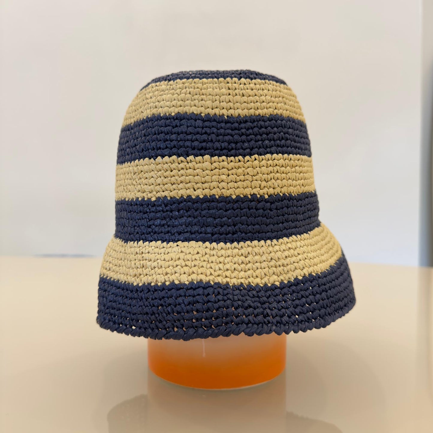 Miu Miu Cappello Bucket all'Uncinetto a Righe
