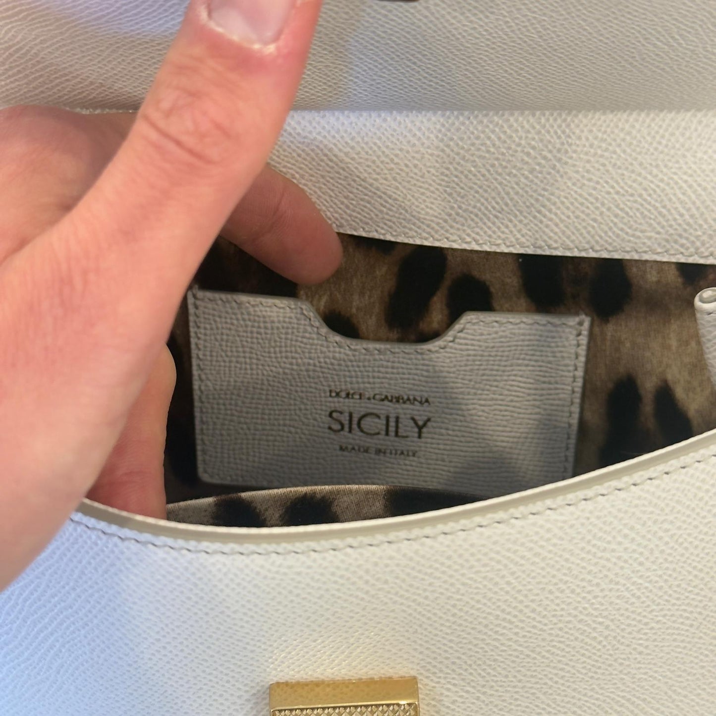 Dolce & Gabbana Borsa Sicily bianca