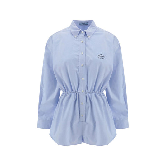 Prada Tuta in Cotone Oxford Ricamato