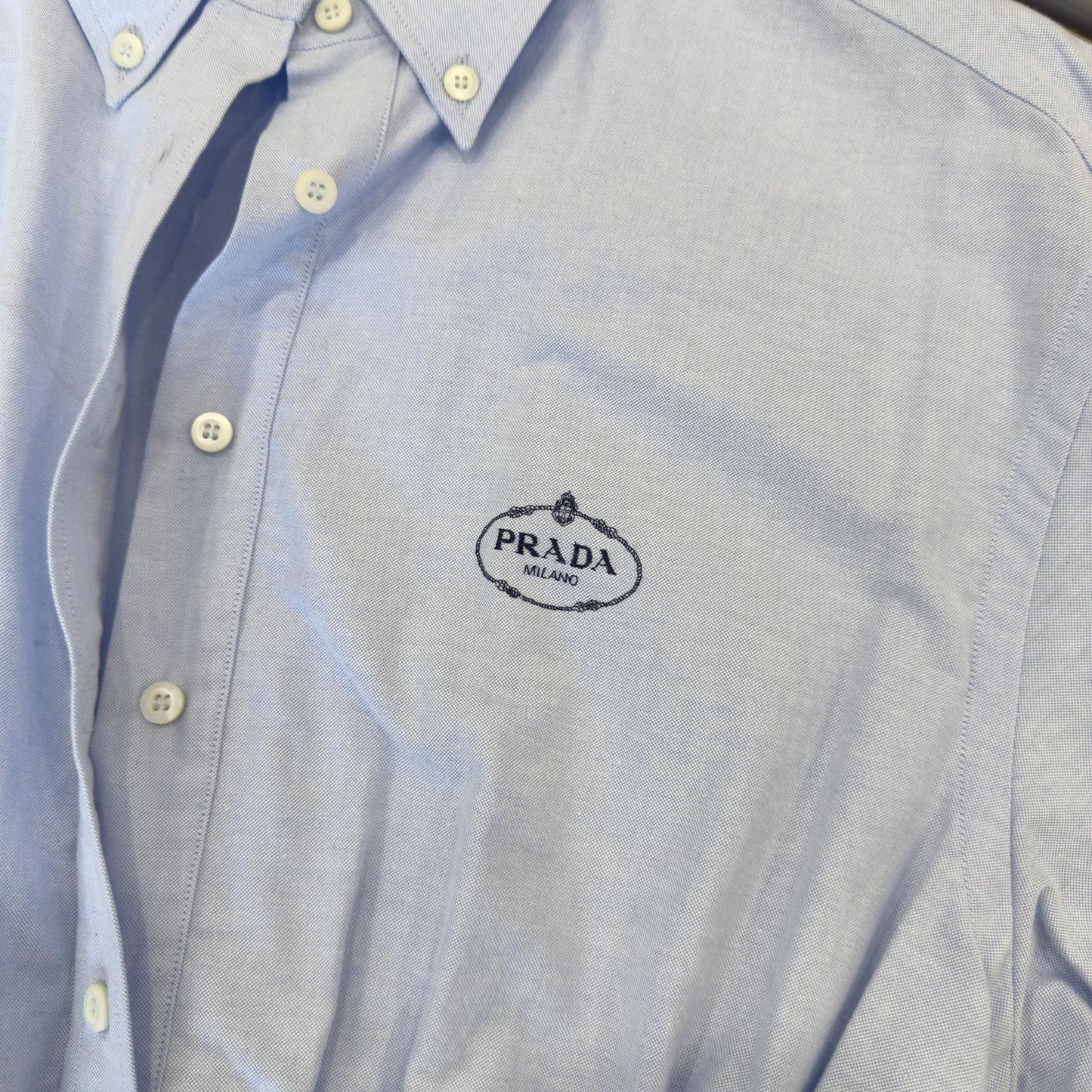 Prada Tuta in Cotone Oxford Ricamato
